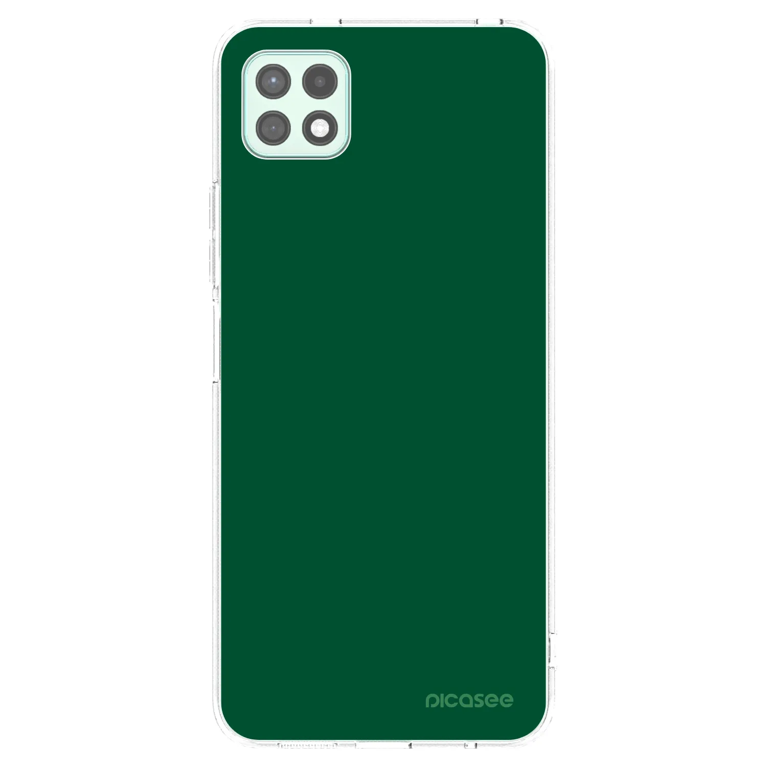 Picasee silikonový průhledný obal pro Samsung Galaxy A22 A226B 5G - Green Gleam