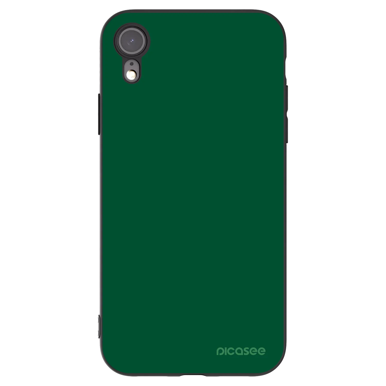 Picasee silikonový černý obal pro Apple iPhone XR - Green Gleam