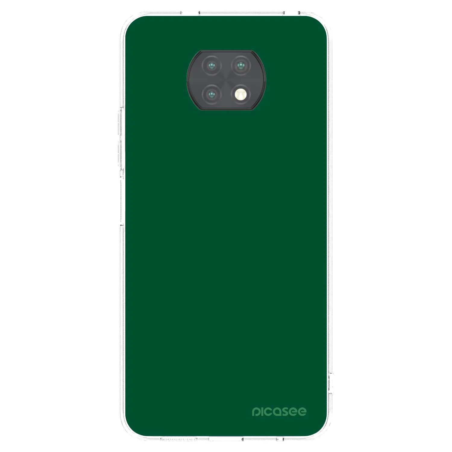 Picasee silikonový průhledný obal pro Xiaomi Redmi Note 9T - Green Gleam