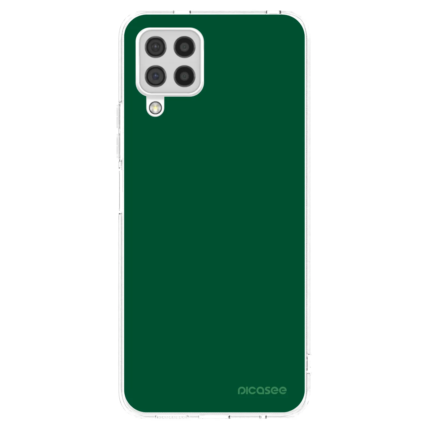 Picasee silikonový průhledný obal pro Samsung Galaxy A22 A225F 4G - Green Gleam