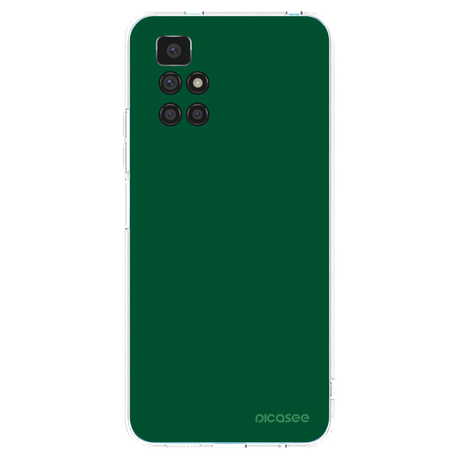 Picasee silikonový průhledný obal pro Xiaomi Redmi 10 - Green Gleam