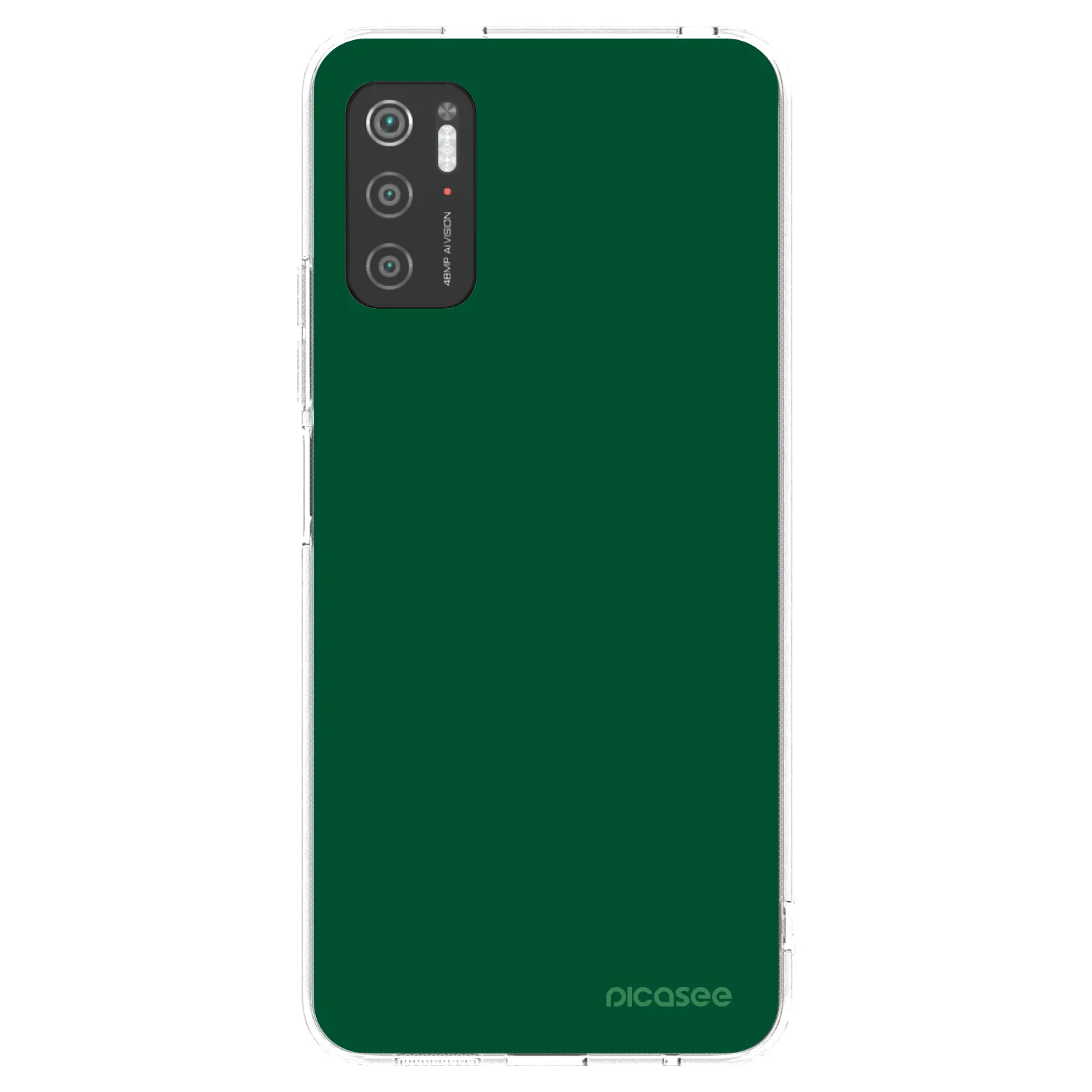 Picasee silikonový průhledný obal pro Xiaomi Poco M3 Pro 5G - Green Gleam