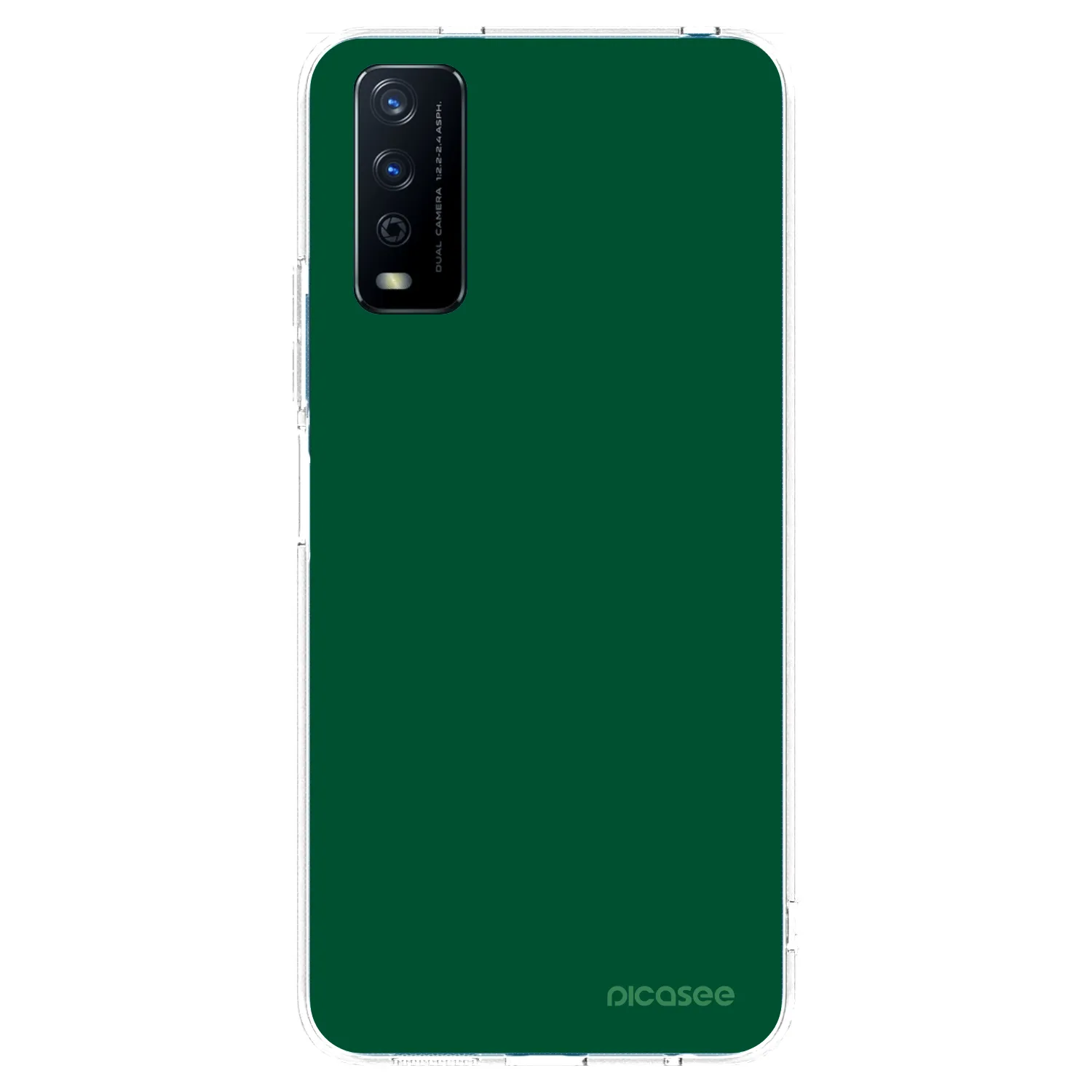 Picasee silikonový průhledný obal pro Vivo Y11s - Green Gleam