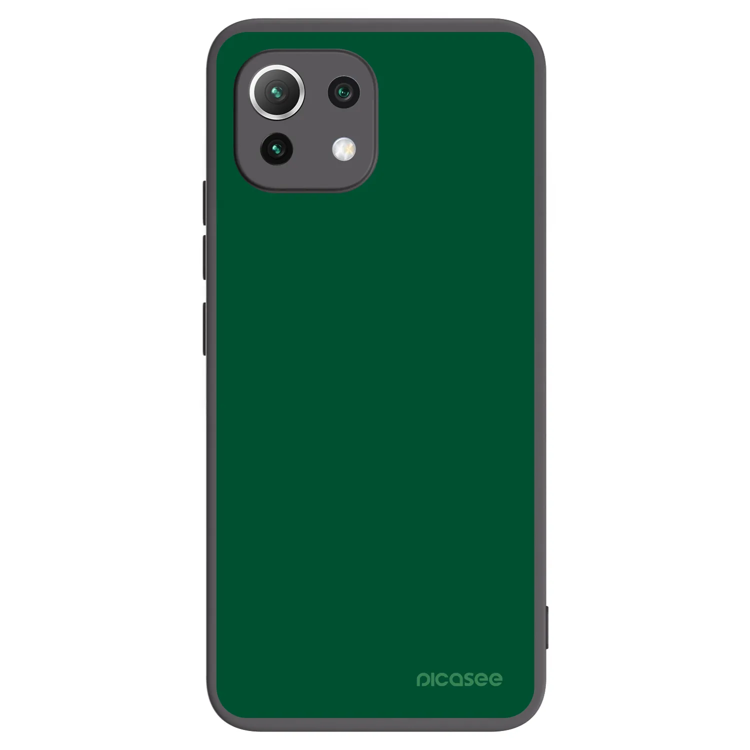 Picasee silikonový černý obal pro Xiaomi 11 Lite 5G NE - Green Gleam