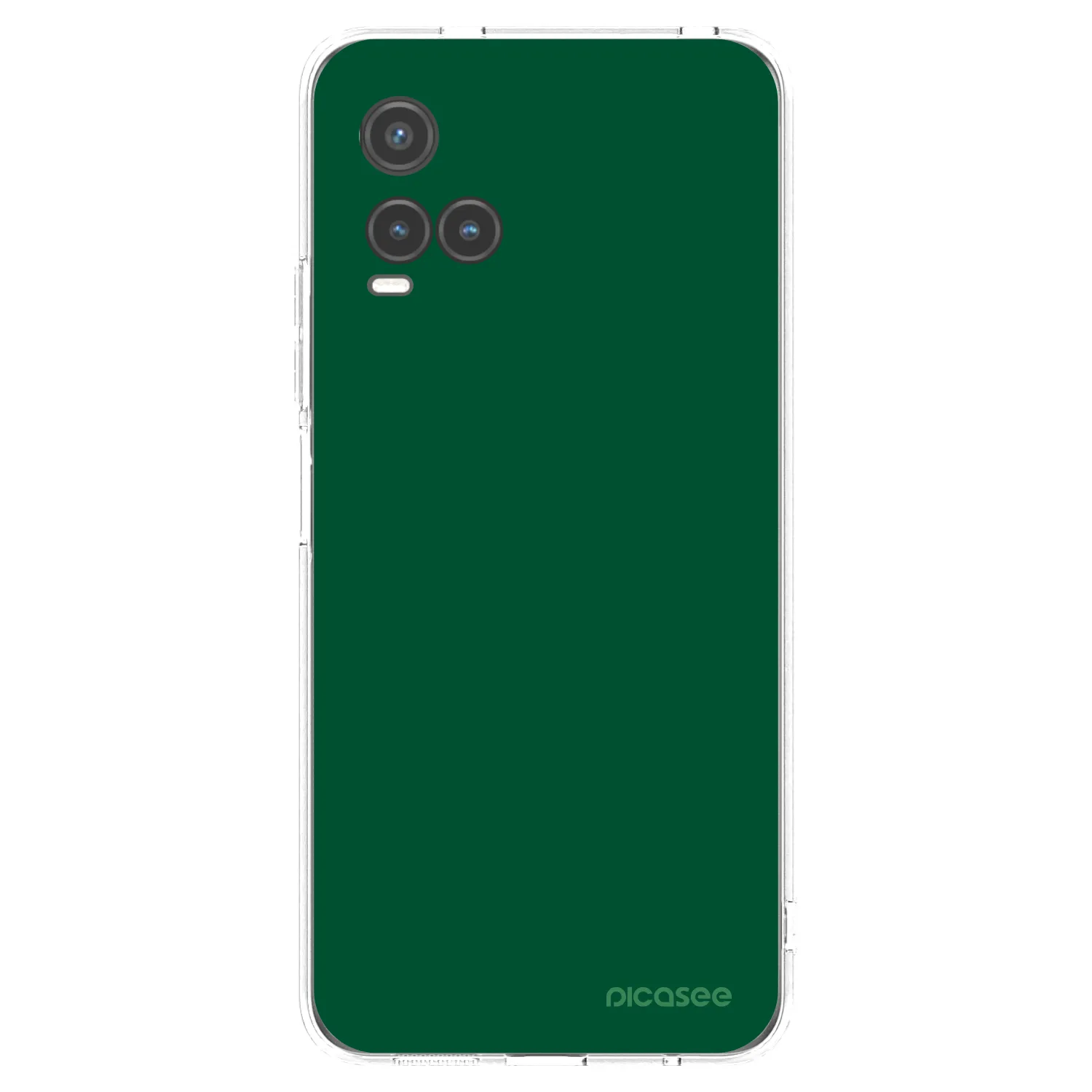 Picasee silikonový průhledný obal pro Vivo Y33s - Green Gleam