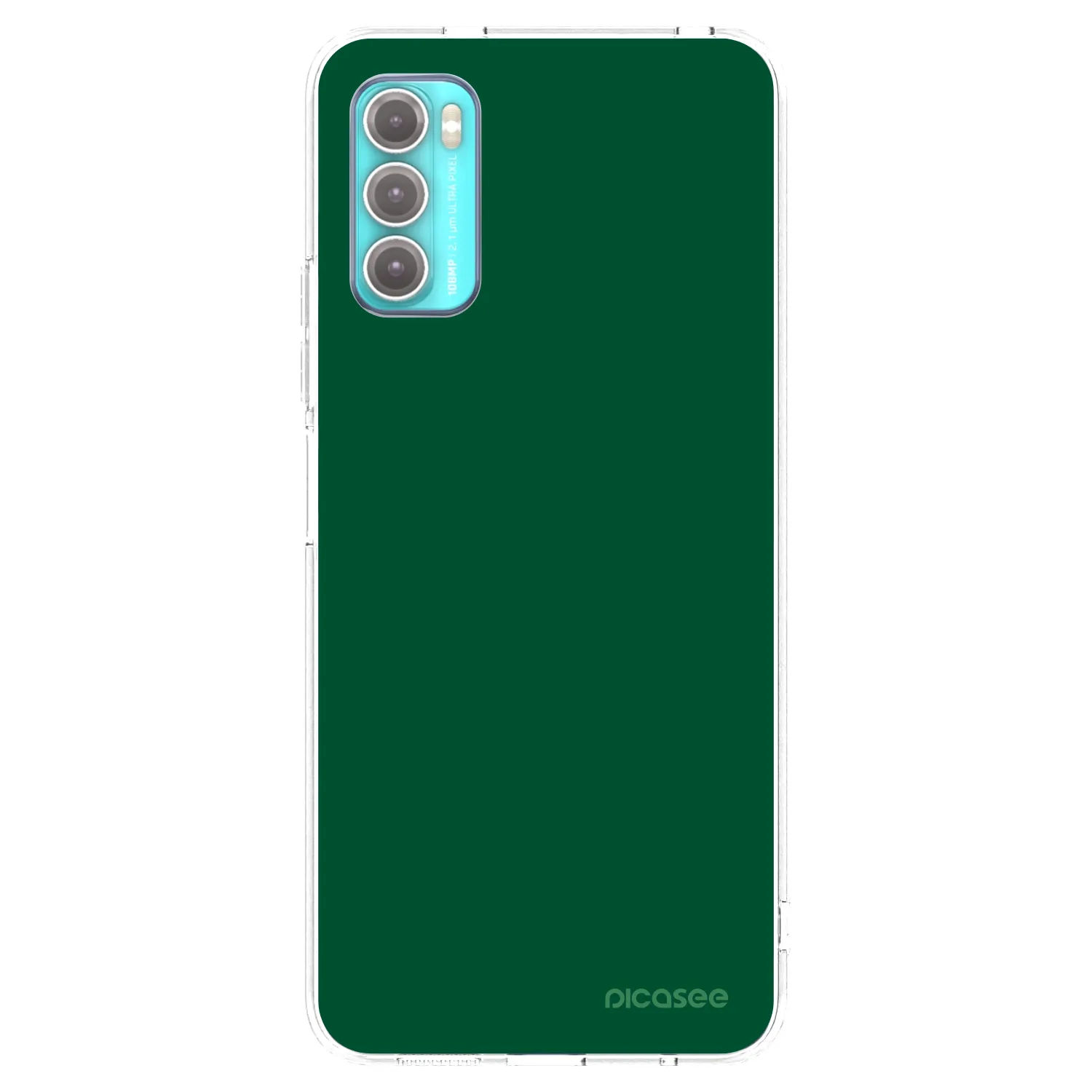 Picasee silikonový průhledný obal pro Motorola Moto G60 - Green Gleam