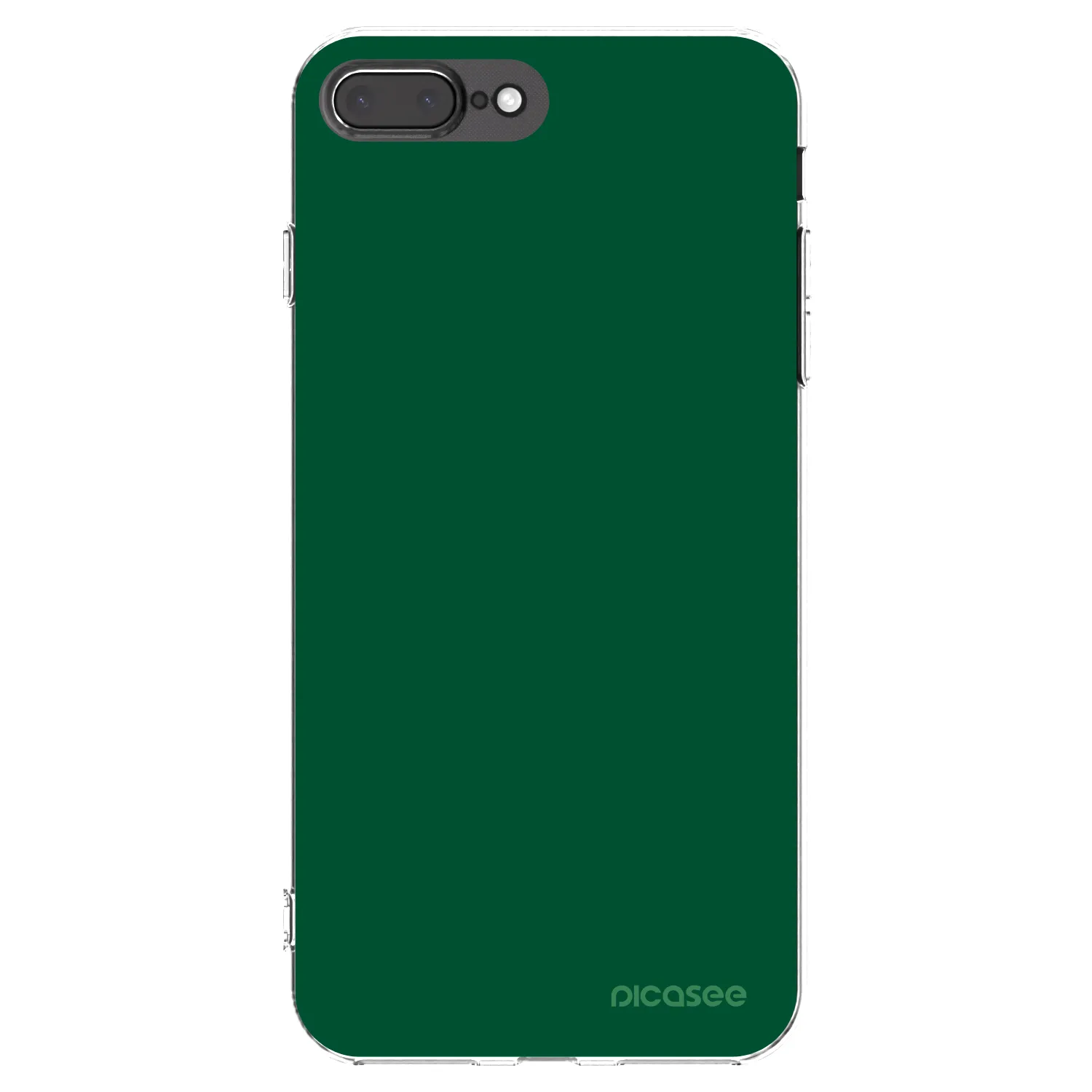 Picasee silikonový průhledný obal pro Apple iPhone 7 Plus - Green Gleam