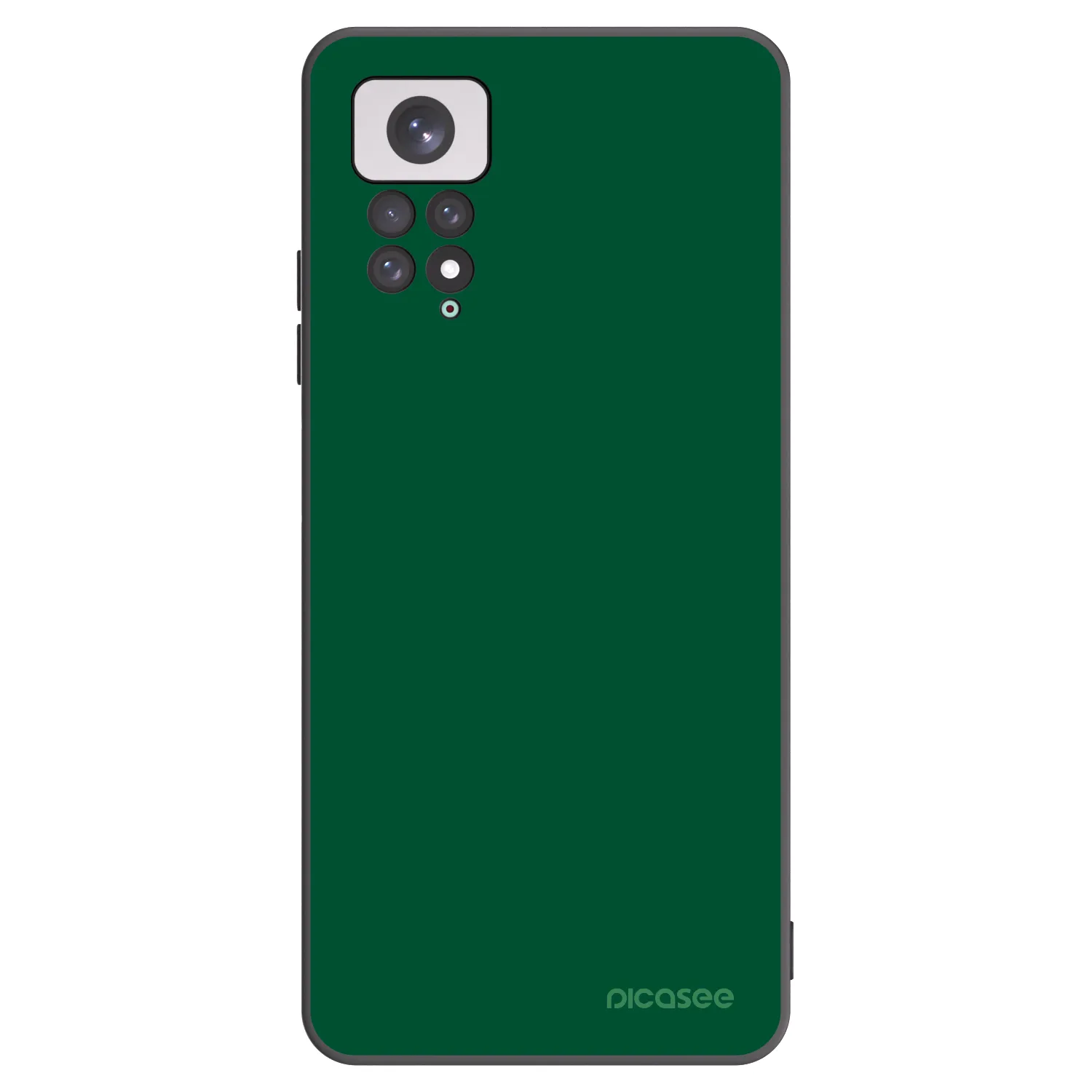 Picasee silikonový černý obal pro Xiaomi Redmi Note 11 - Green Gleam