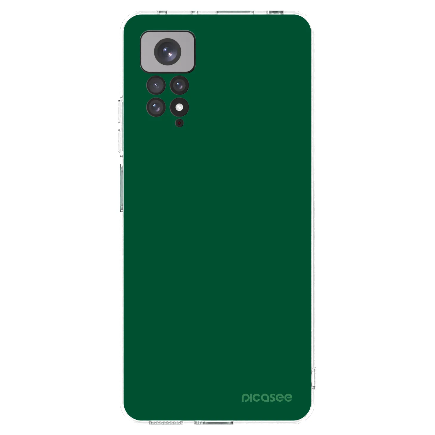Picasee silikonový průhledný obal pro Xiaomi Redmi Note 11S 4G - Green Gleam