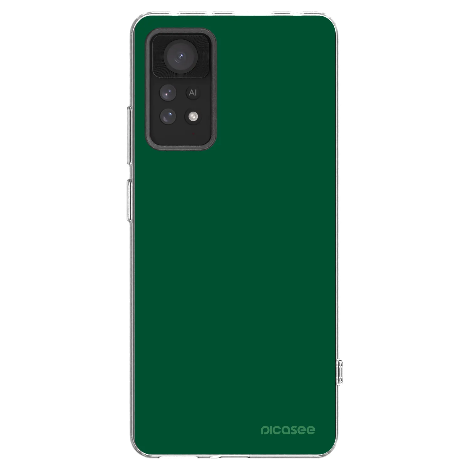 Picasee silikonový průhledný obal pro Xiaomi Redmi Note 11 Pro 5G - Green Gleam