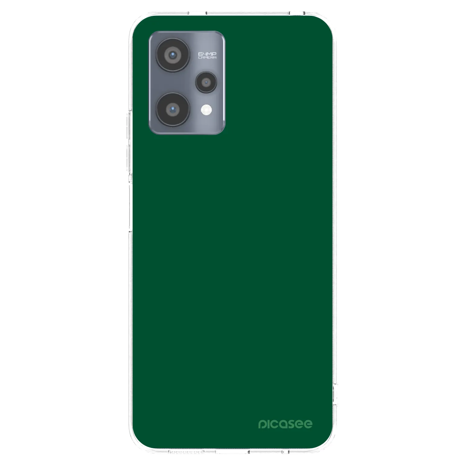 Picasee silikonový průhledný obal pro Realme 9 Pro 5G - Green Gleam