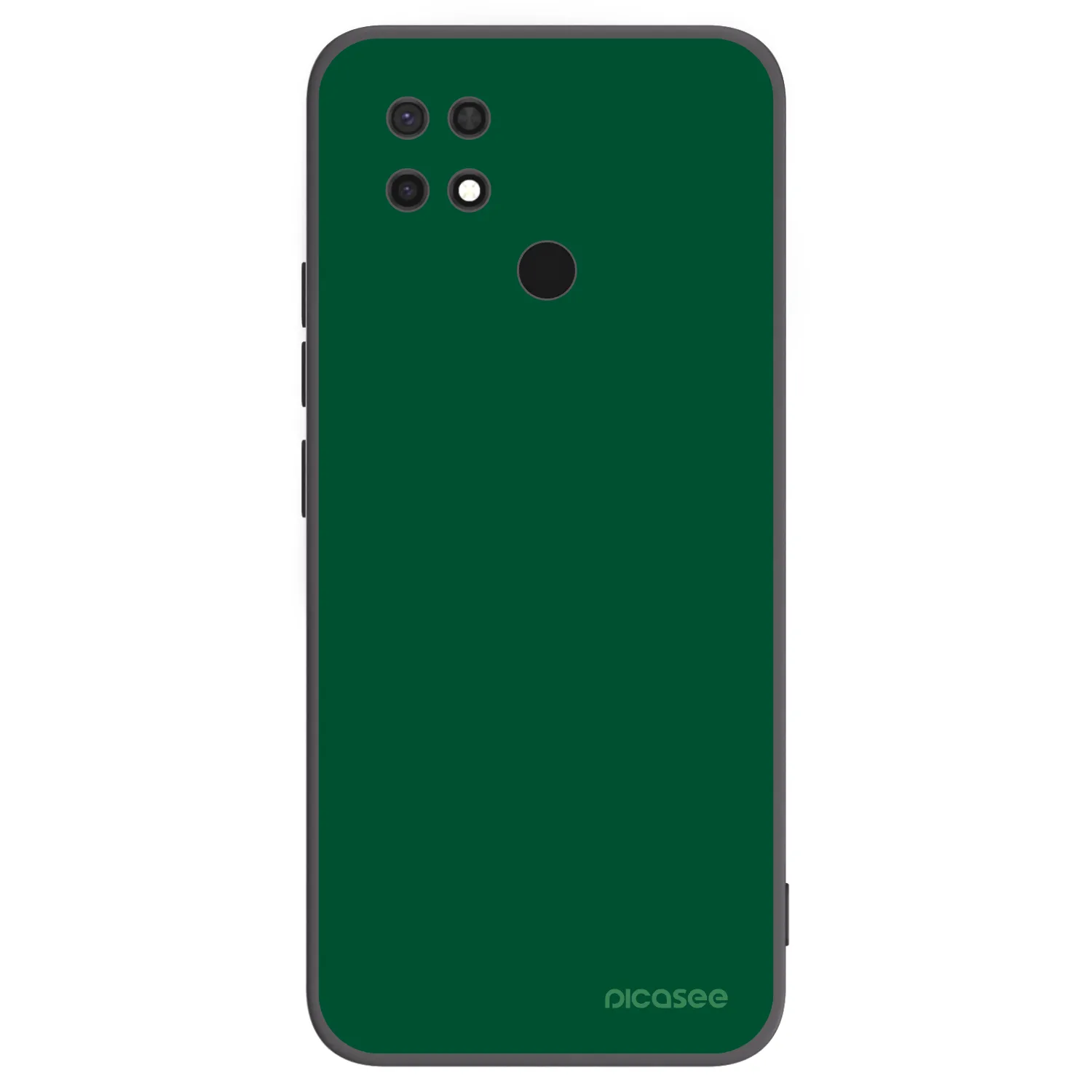 Picasee silikonový černý obal pro Xiaomi Redmi 10C - Green Gleam