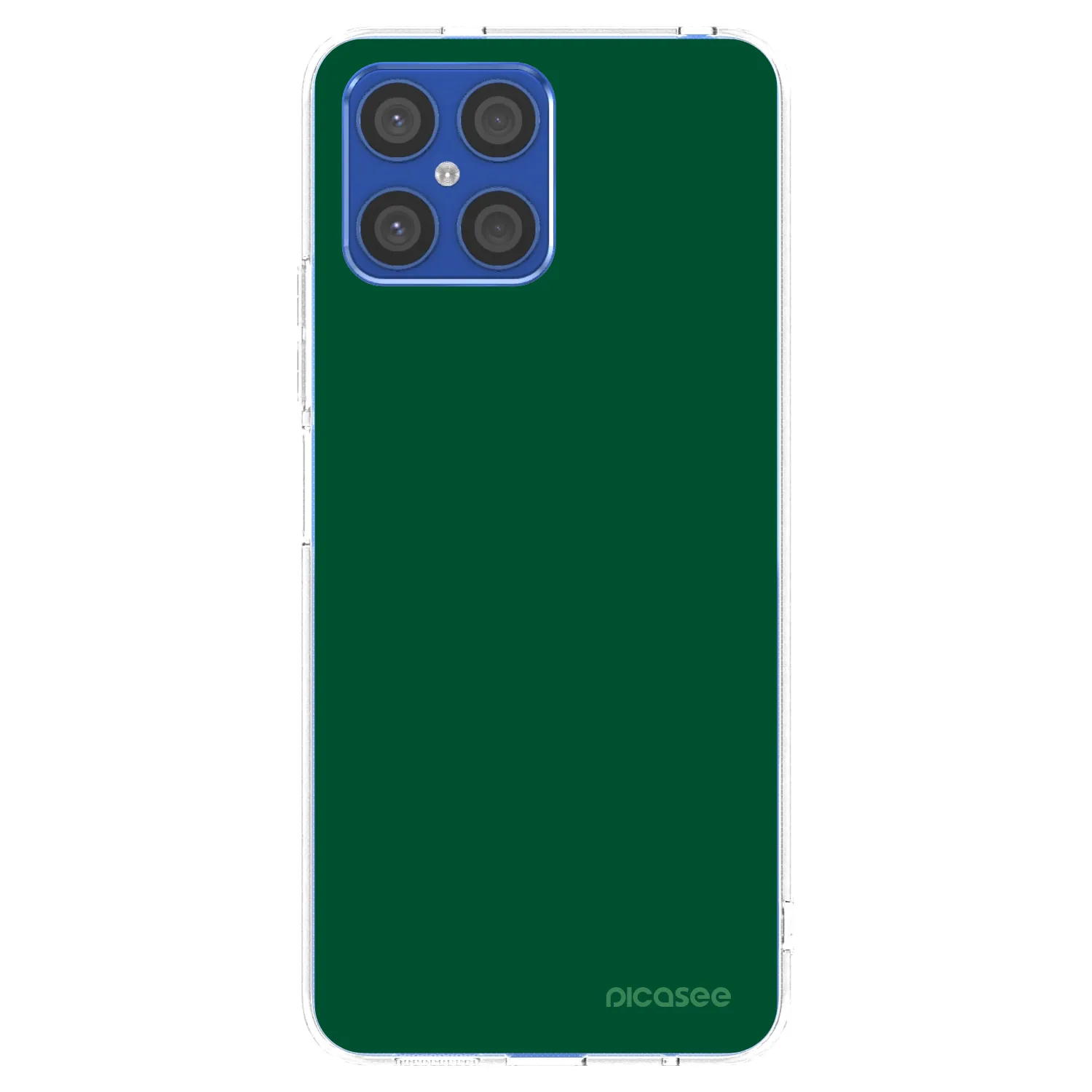 Picasee silikonový průhledný obal pro Honor X8 4G - Green Gleam