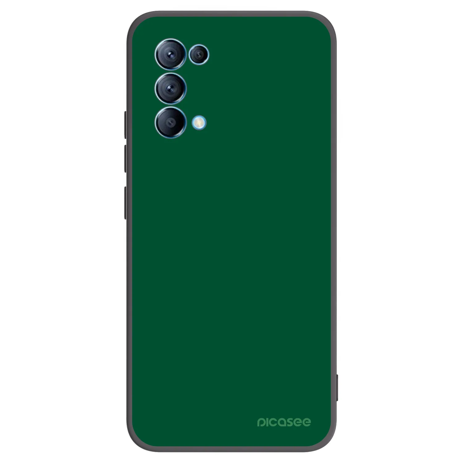 Picasee silikonový černý obal pro OPPO Reno 5 5G - Green Gleam