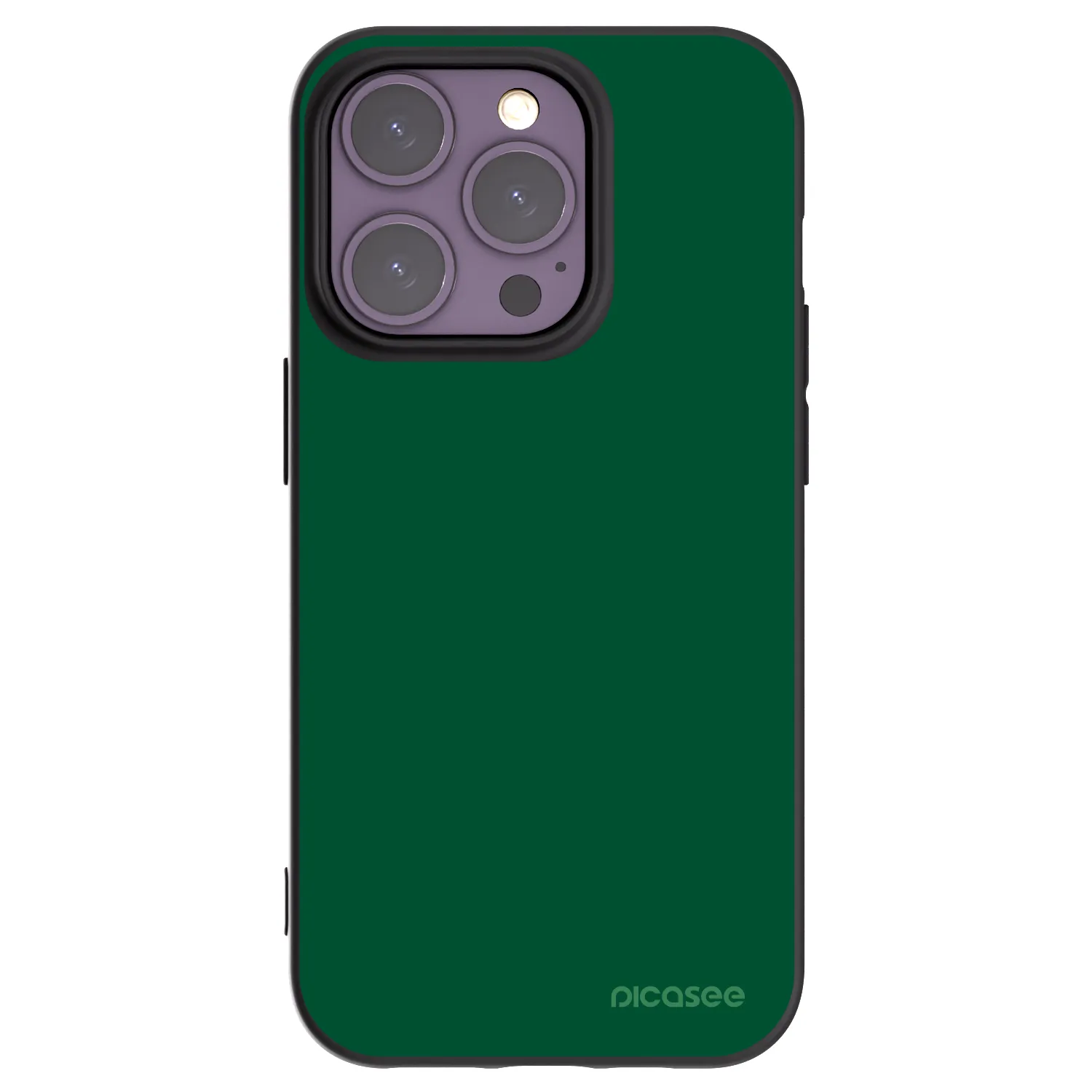 Picasee silikonový černý obal pro Apple iPhone 14 Pro - Green Gleam