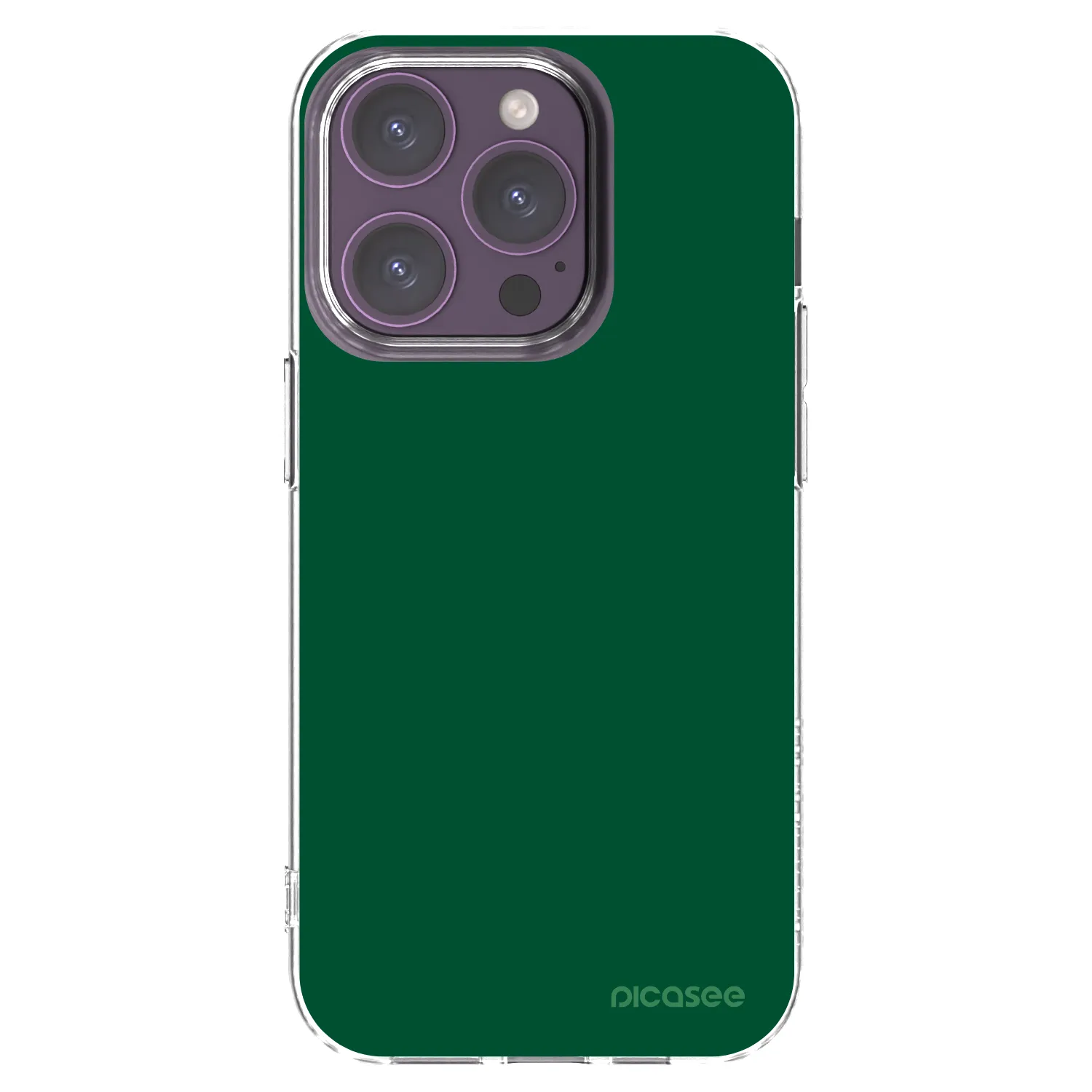 Picasee silikonový průhledný obal pro Apple iPhone 14 Pro - Green Gleam