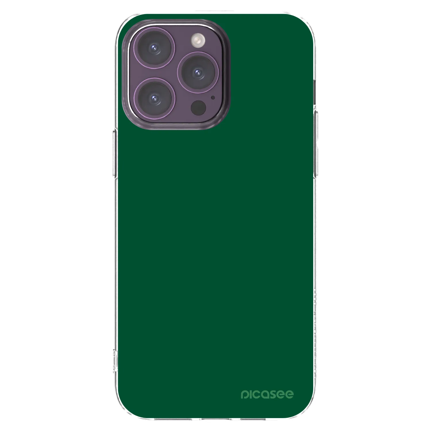 Picasee silikonový průhledný obal pro Apple iPhone 14 Pro Max - Green Gleam