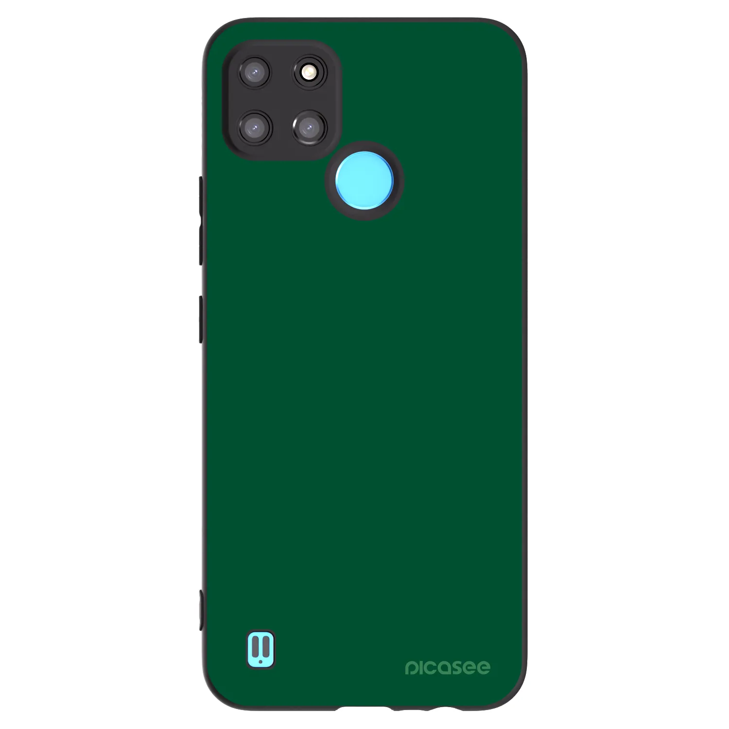 Picasee silikonový černý obal pro Realme C21Y - Green Gleam