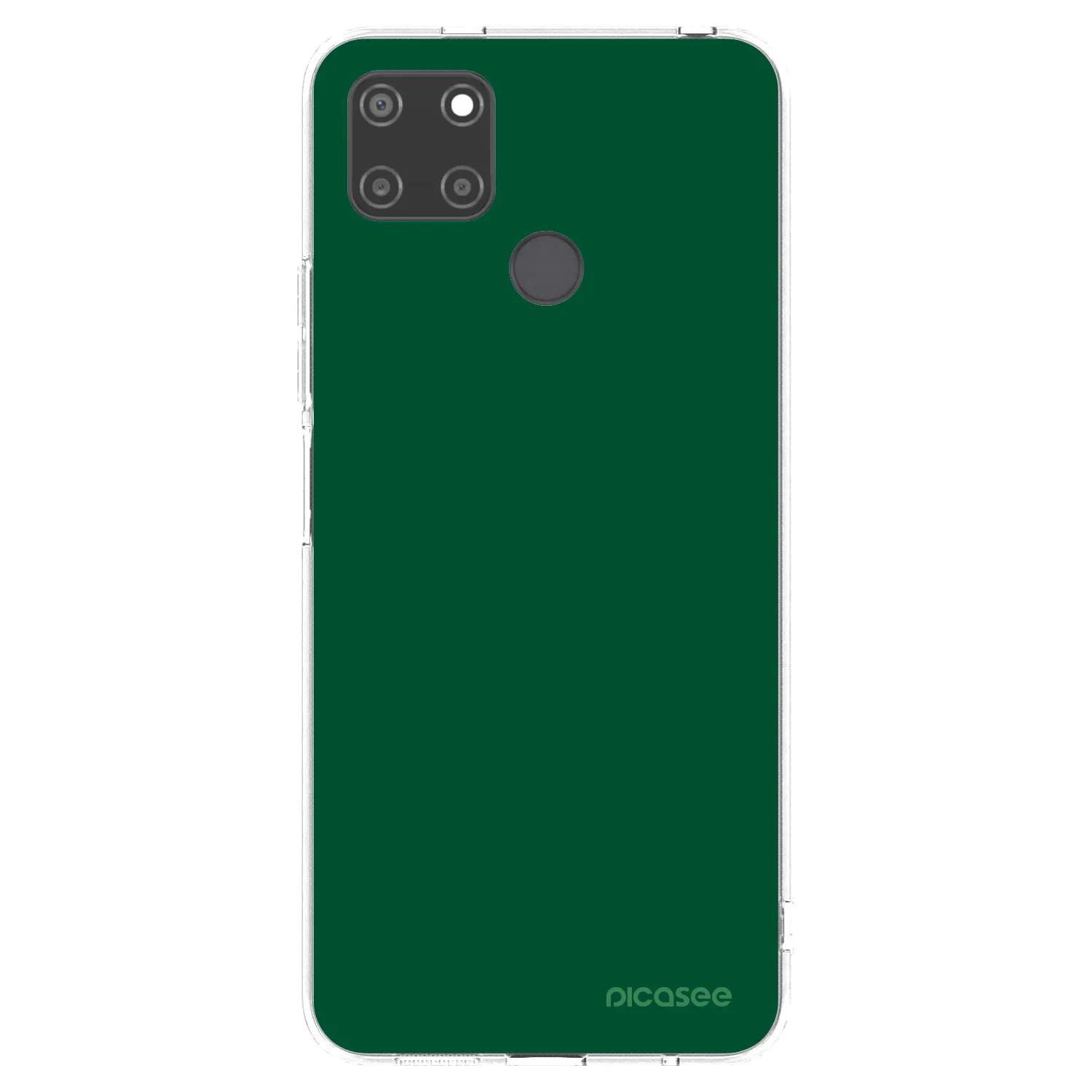 Picasee silikonový průhledný obal pro Realme C21Y - Green Gleam