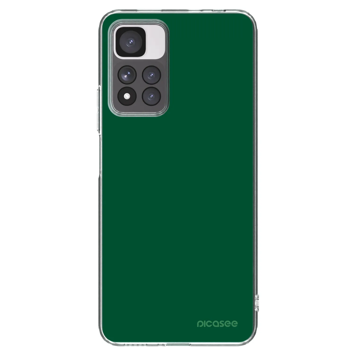 Picasee silikonový průhledný obal pro Xiaomi Redmi Note 11 Pro+ 5G - Green Gleam