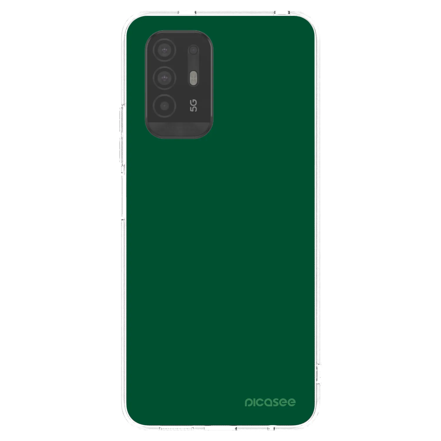 Picasee silikonový průhledný obal pro OPPO A94 5G - Green Gleam