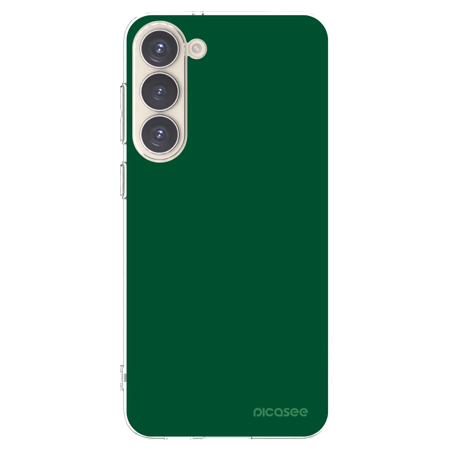 Picasee silikonový průhledný obal pro Samsung Galaxy S23+ 5G - Green Gleam