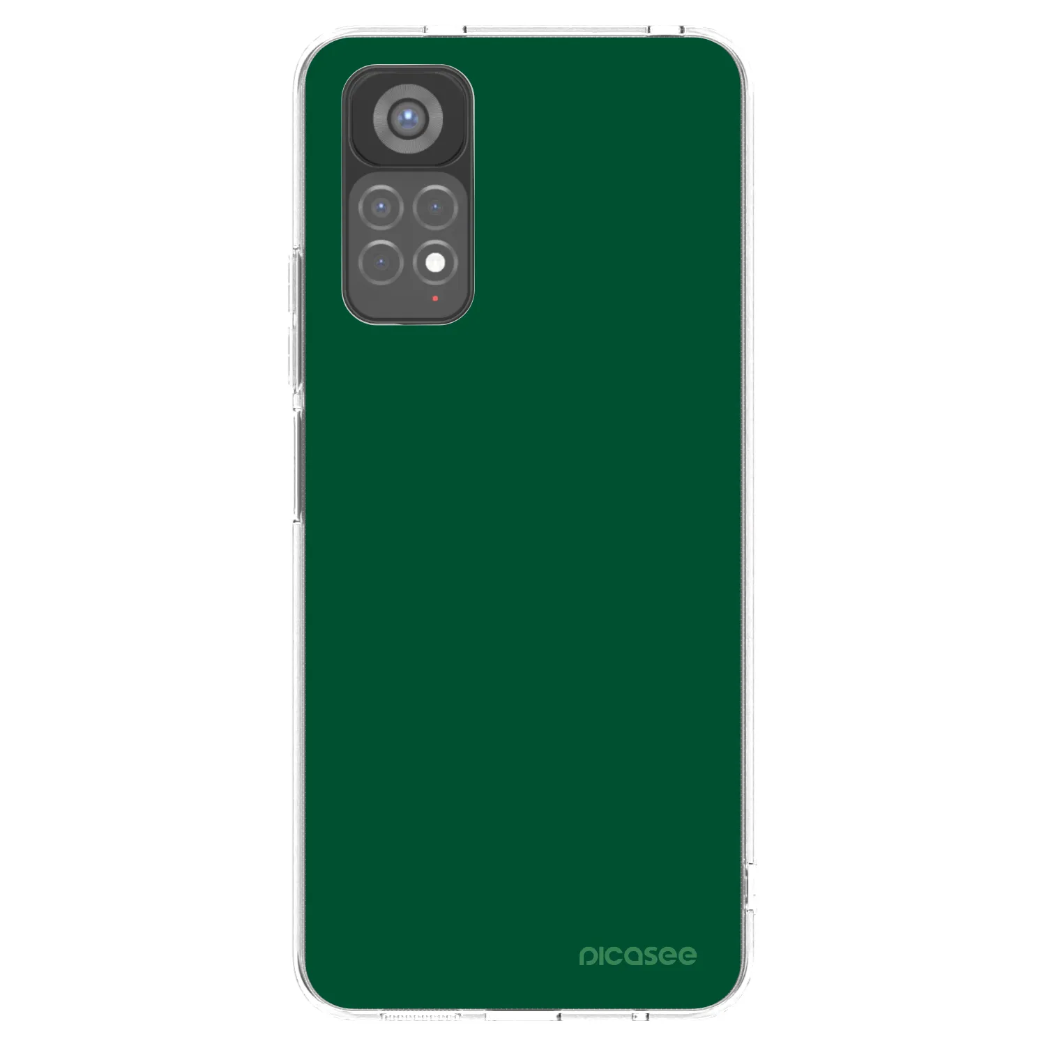 Picasee silikonový průhledný obal pro Xiaomi Redmi Note 11S 5G - Green Gleam
