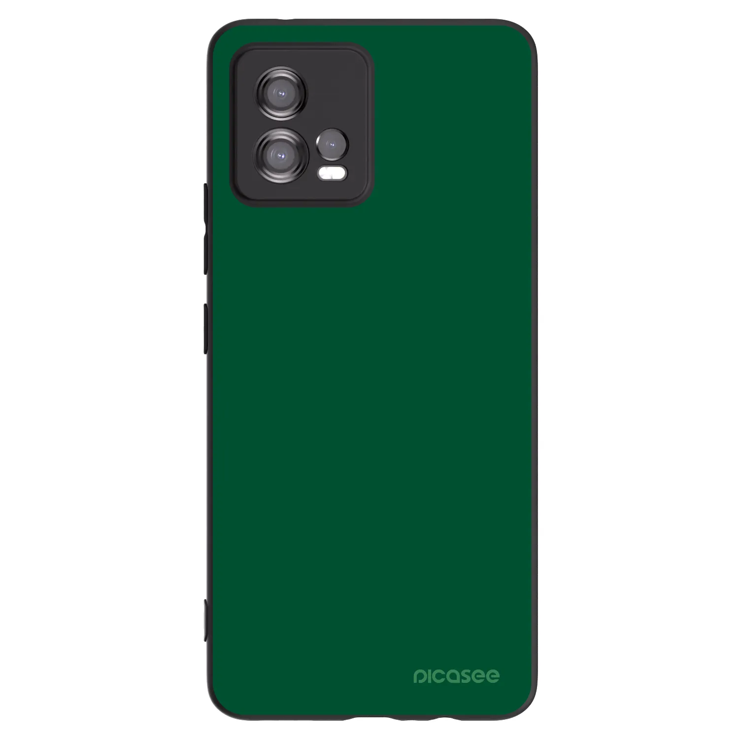 Picasee silikonový černý obal pro Motorola Moto G72 - Green Gleam