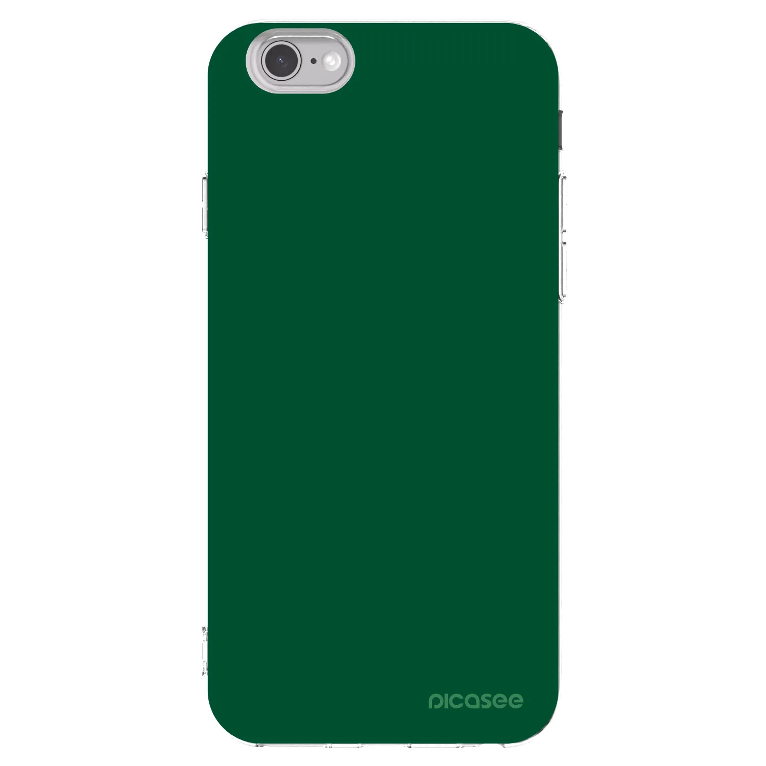 Picasee silikonový průhledný obal pro Apple iPhone 6/6S - Green Gleam