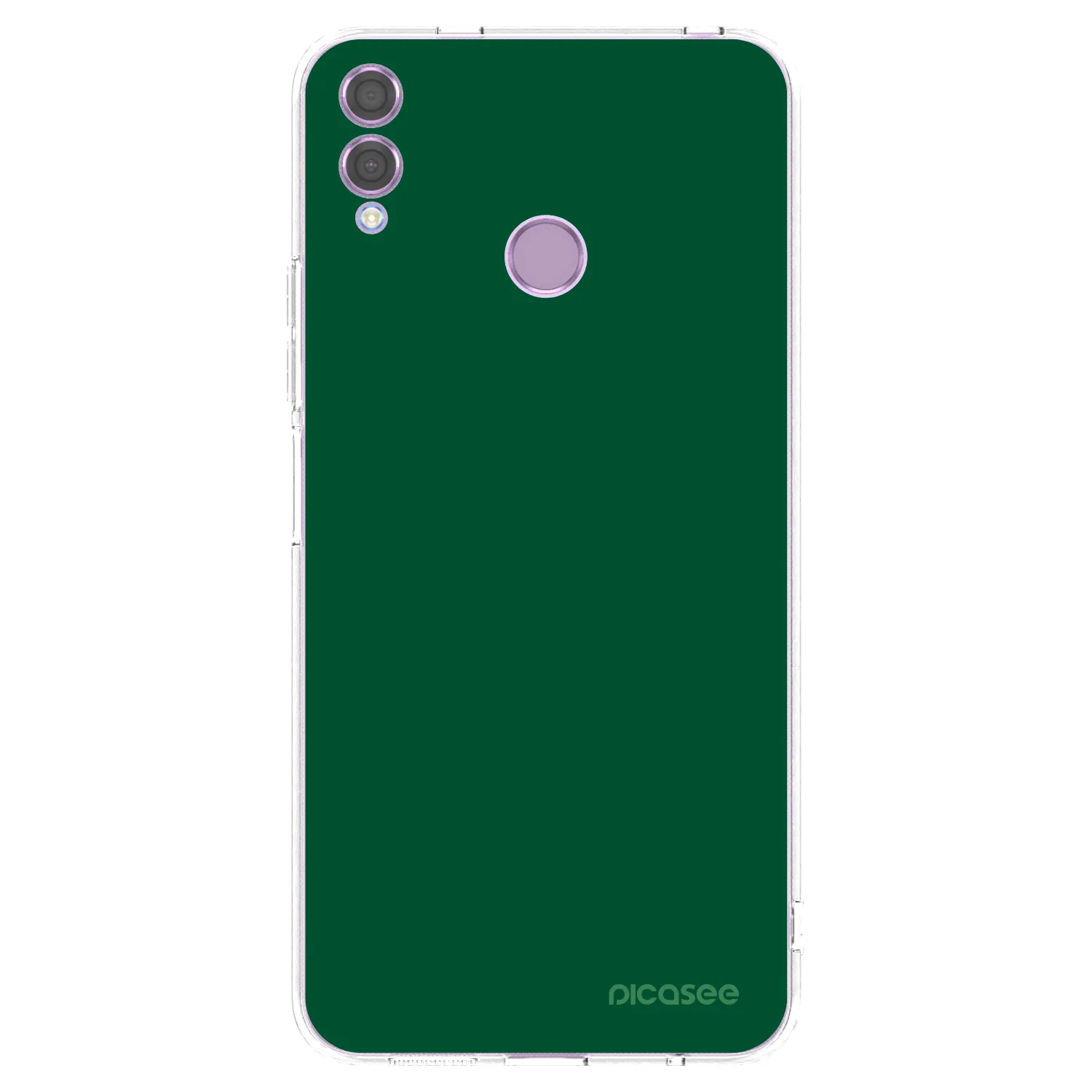 Picasee silikonový průhledný obal pro Honor 8X - Green Gleam