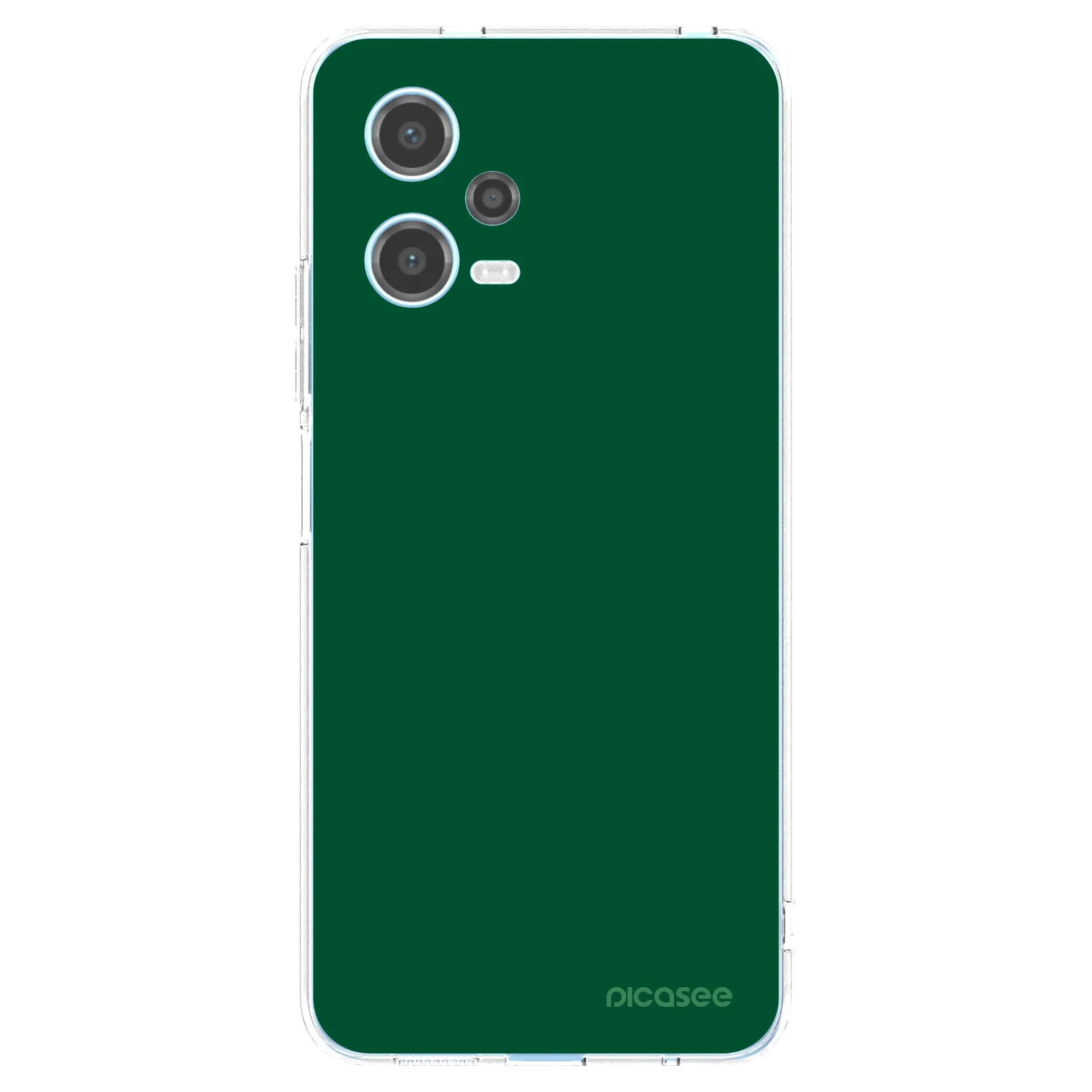 Picasee silikonový průhledný obal pro Xiaomi Redmi Note 12 5G - Green Gleam