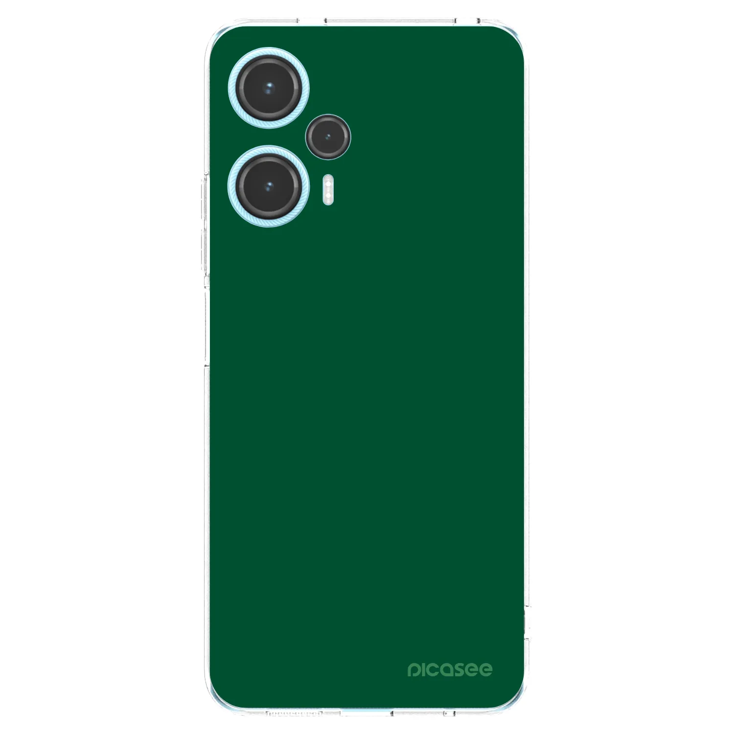 Picasee silikonový průhledný obal pro Xiaomi Poco F5 - Green Gleam