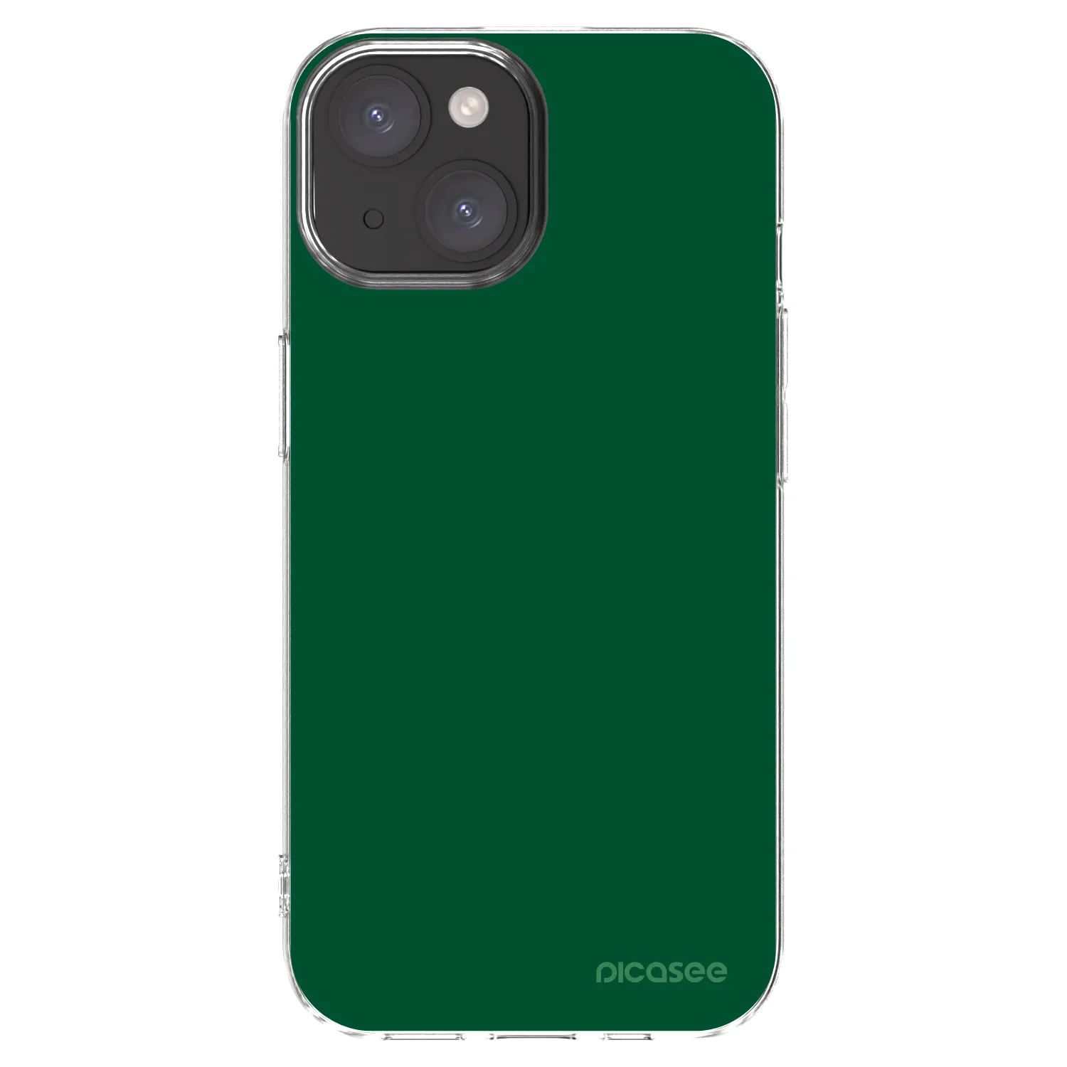 Picasee silikonový průhledný obal pro Apple iPhone 15 - Green Gleam