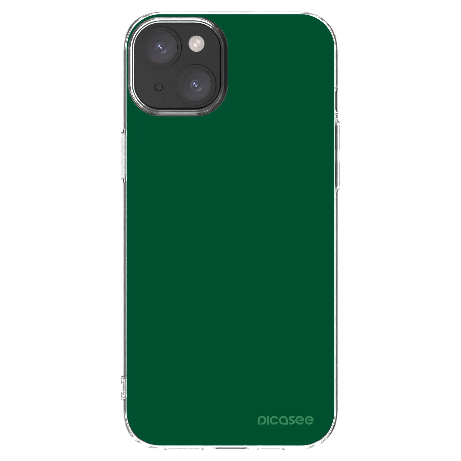 Picasee silikonový průhledný obal pro Apple iPhone 15 Plus - Green Gleam