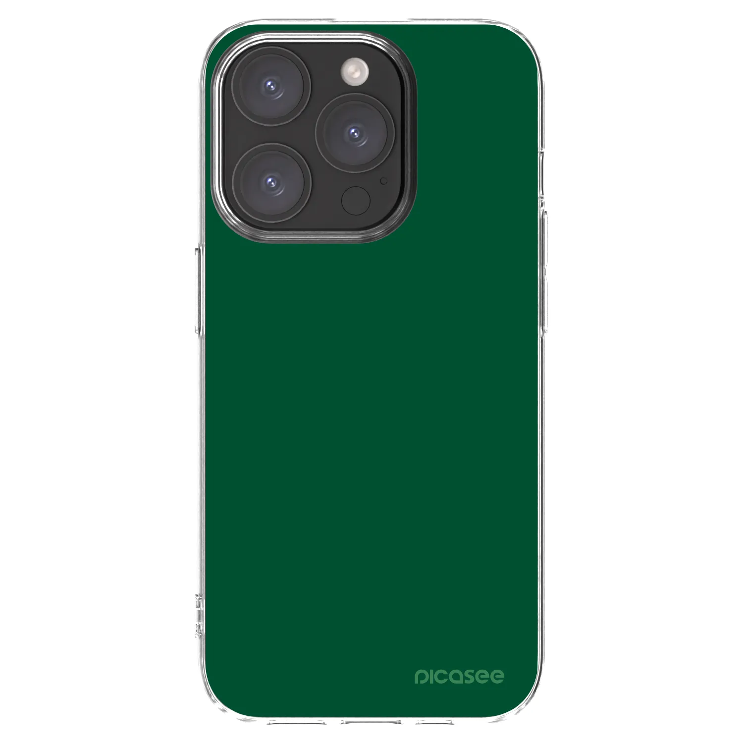Picasee silikonový průhledný obal pro Apple iPhone 15 Pro - Green Gleam