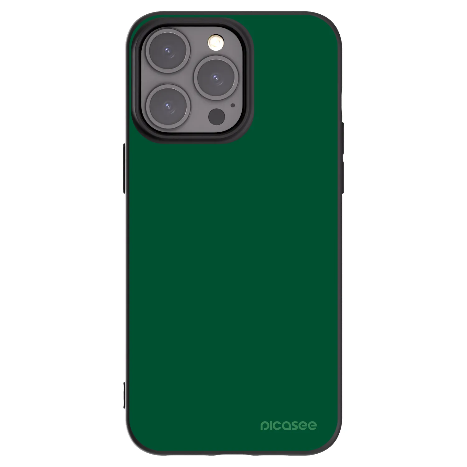 Picasee silikonový černý obal pro Apple iPhone 15 Pro Max - Green Gleam