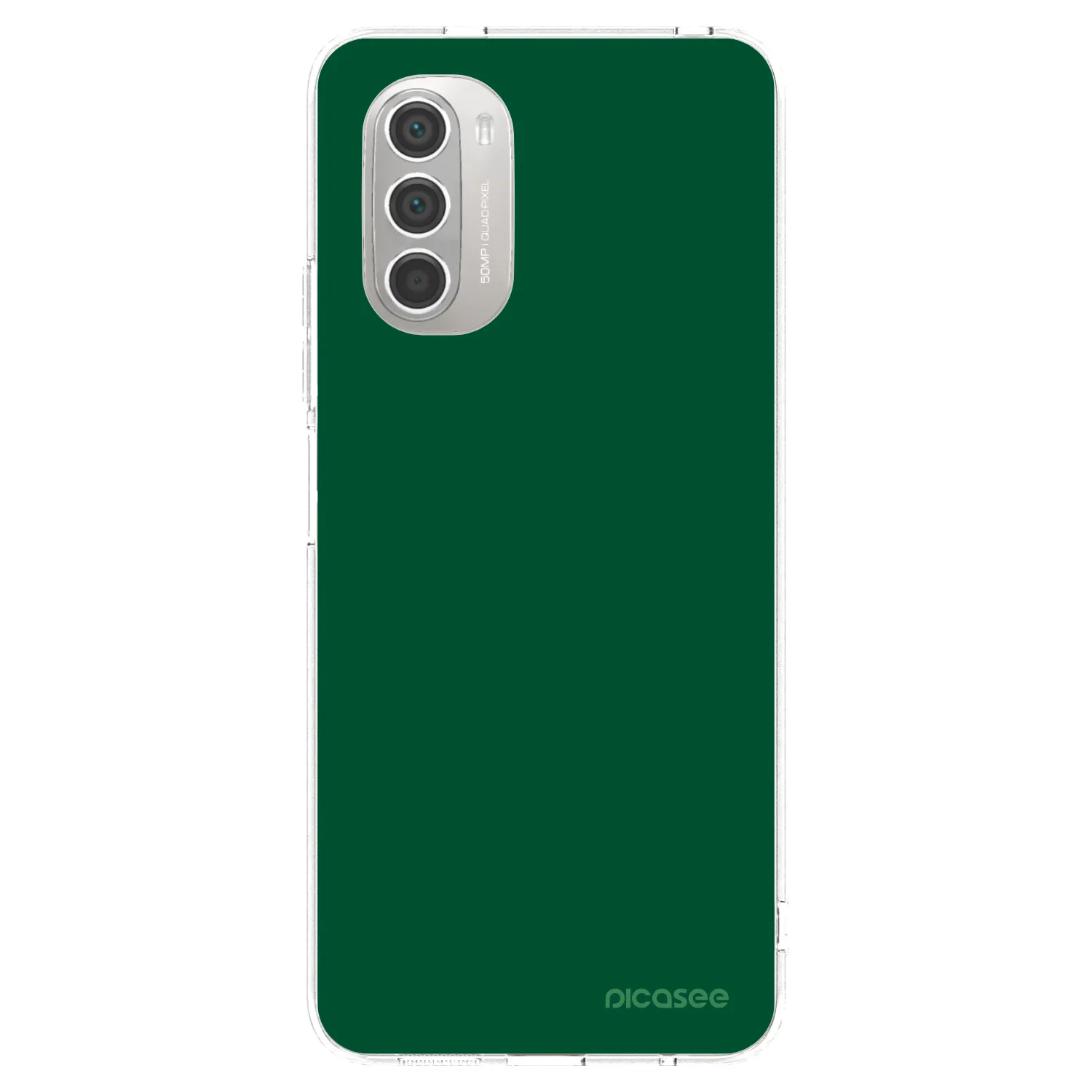 Picasee silikonový průhledný obal pro Motorola Moto G51 - Green Gleam