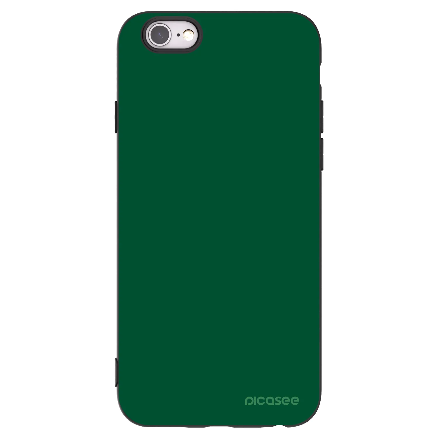 Picasee silikonový černý obal pro Apple iPhone 6/6S - Green Gleam