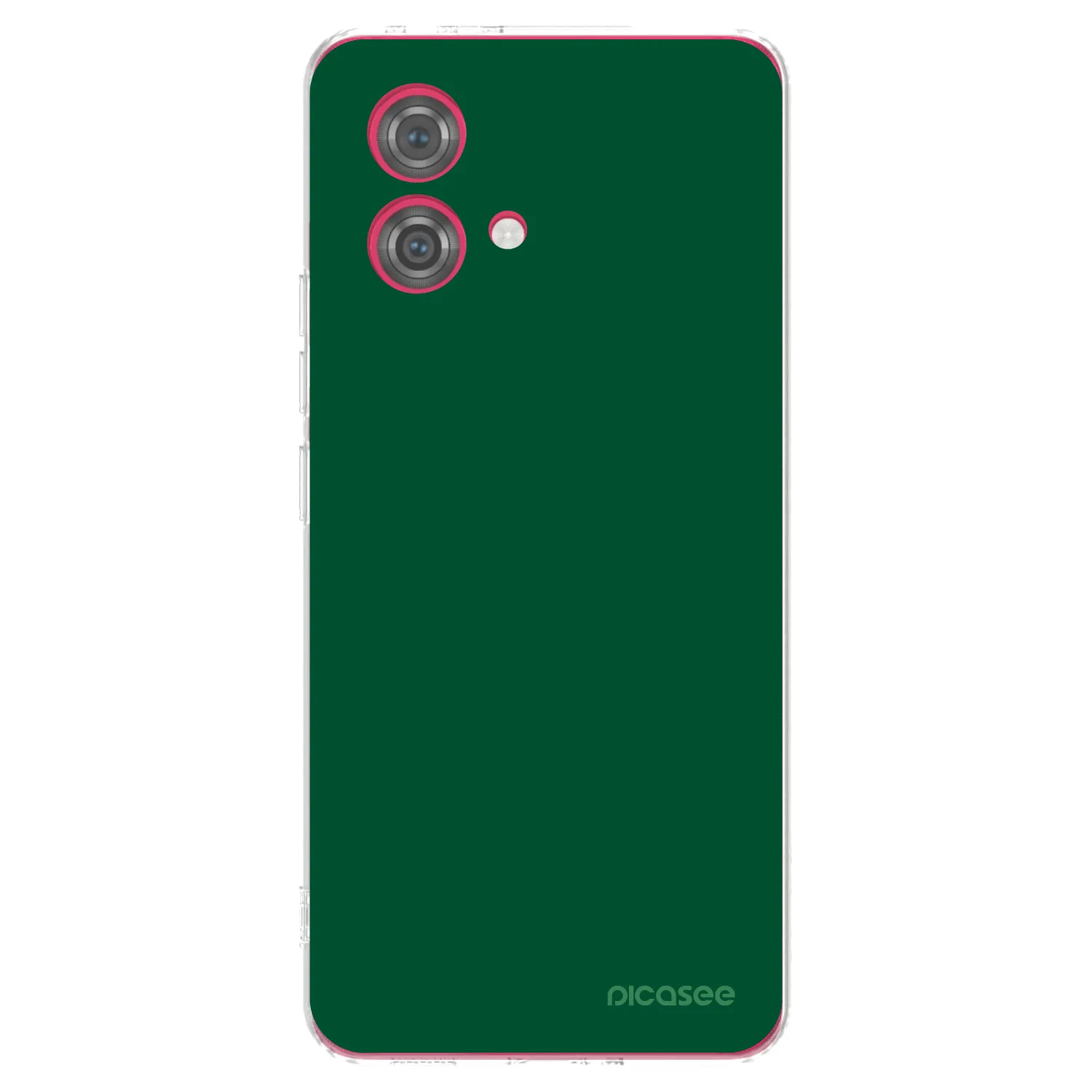 Picasee silikonový průhledný obal pro Motorola Moto G84 5G - Green Gleam