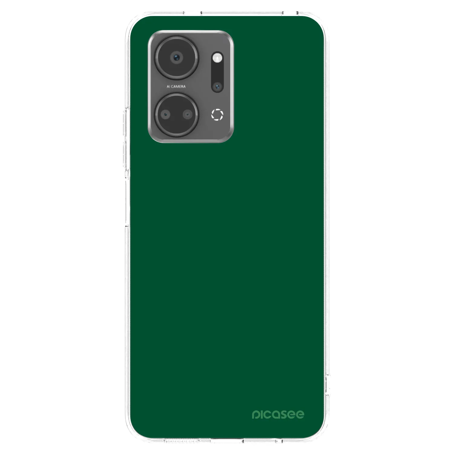 Picasee silikonový průhledný obal pro Honor X7a - Green Gleam