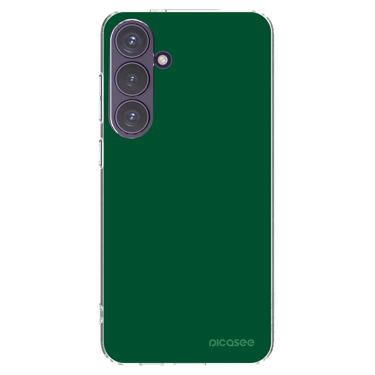Picasee silikonový průhledný obal pro Samsung Galaxy S24+ S926B 5G - Green Gleam