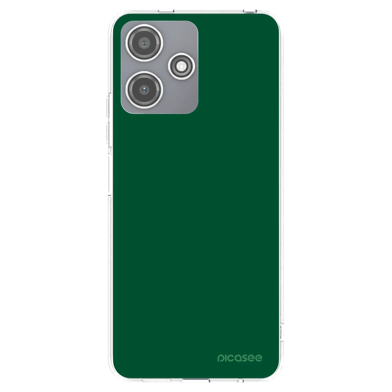 Picasee silikonový průhledný obal pro Xiaomi Redmi 12 5G - Green Gleam