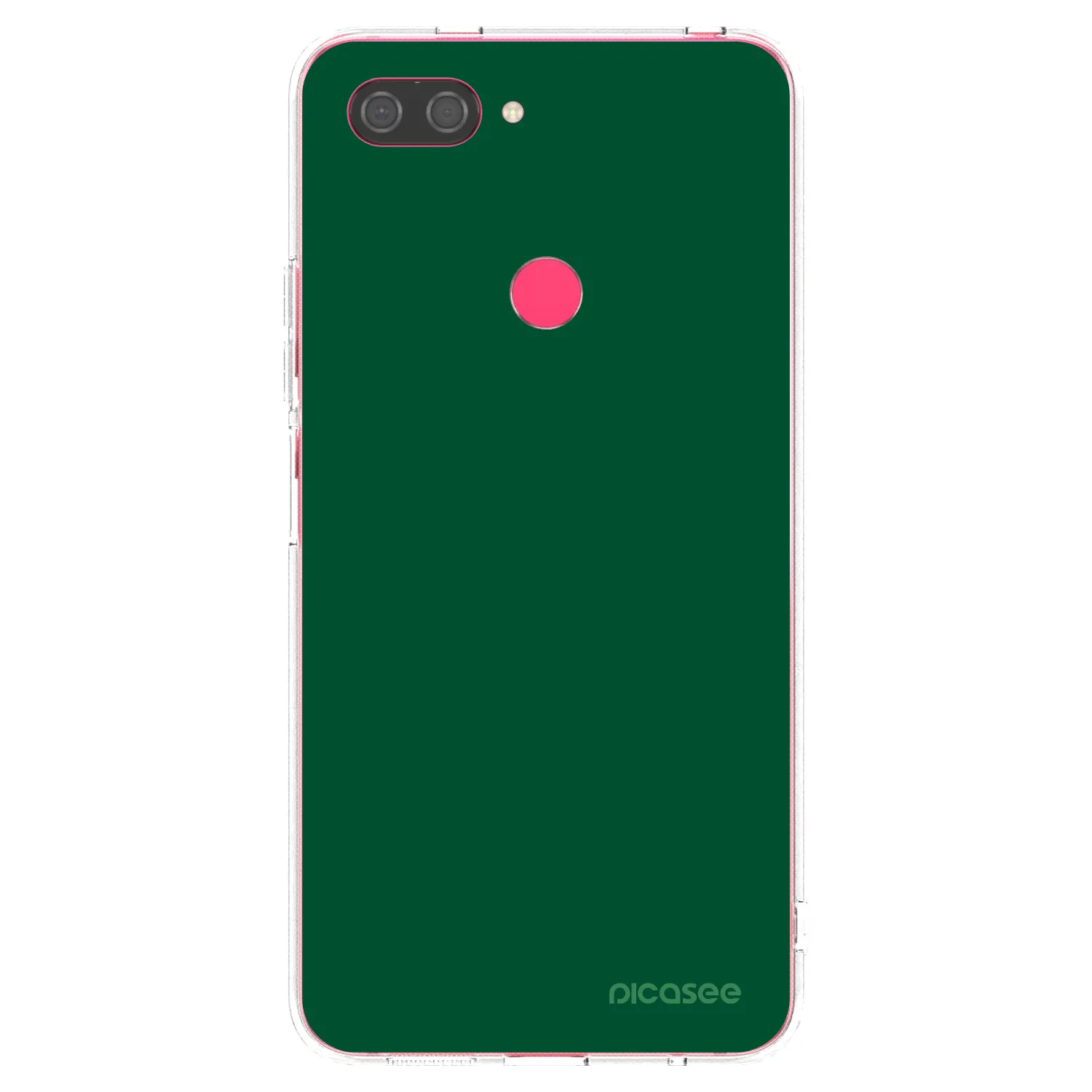 Picasee silikonový průhledný obal pro Xiaomi Mi 8 Lite - Green Gleam