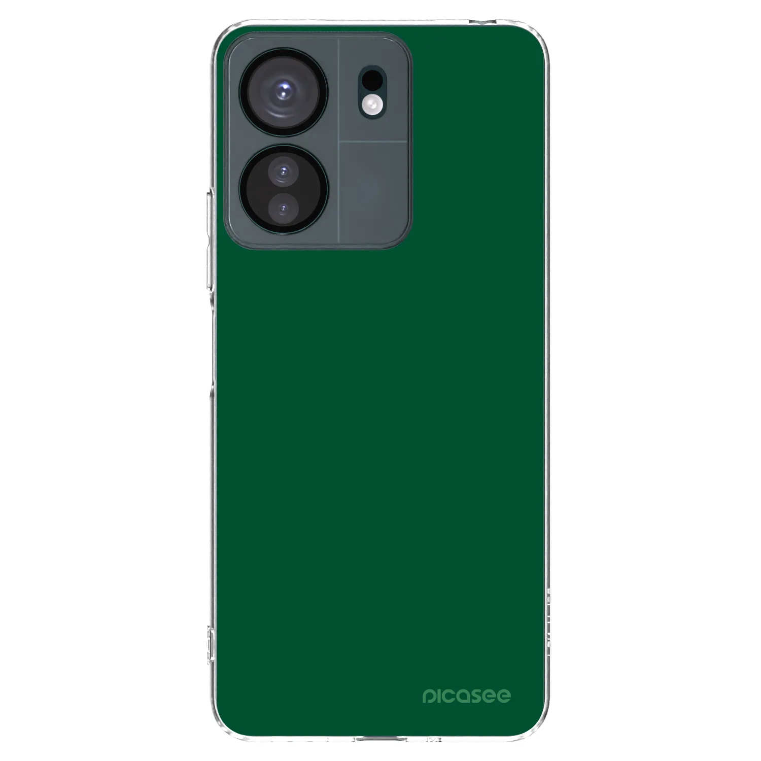 Picasee silikonový průhledný obal pro Xiaomi Redmi 13C 4G - Green Gleam