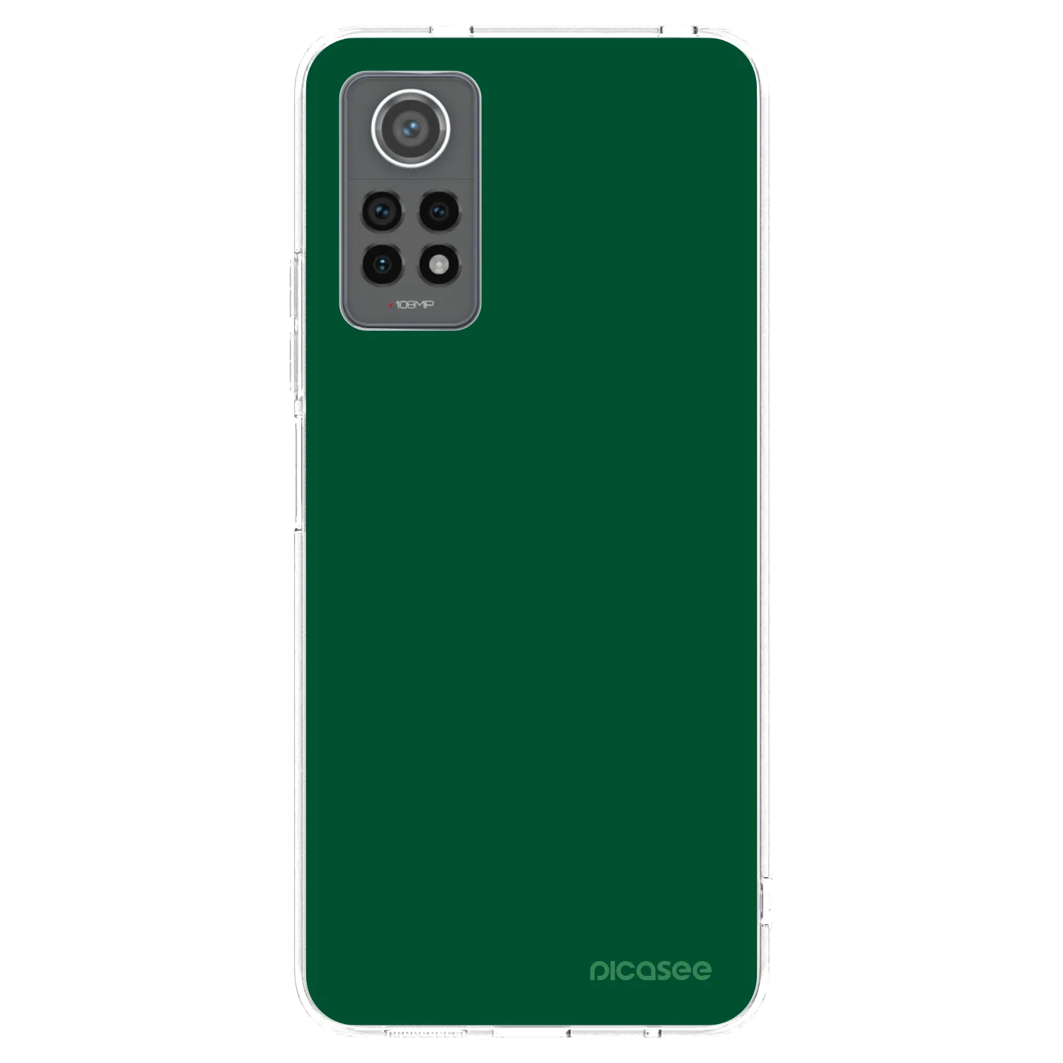 Picasee silikonový průhledný obal pro Xiaomi Redmi Note 12 Pro 4G - Green Gleam