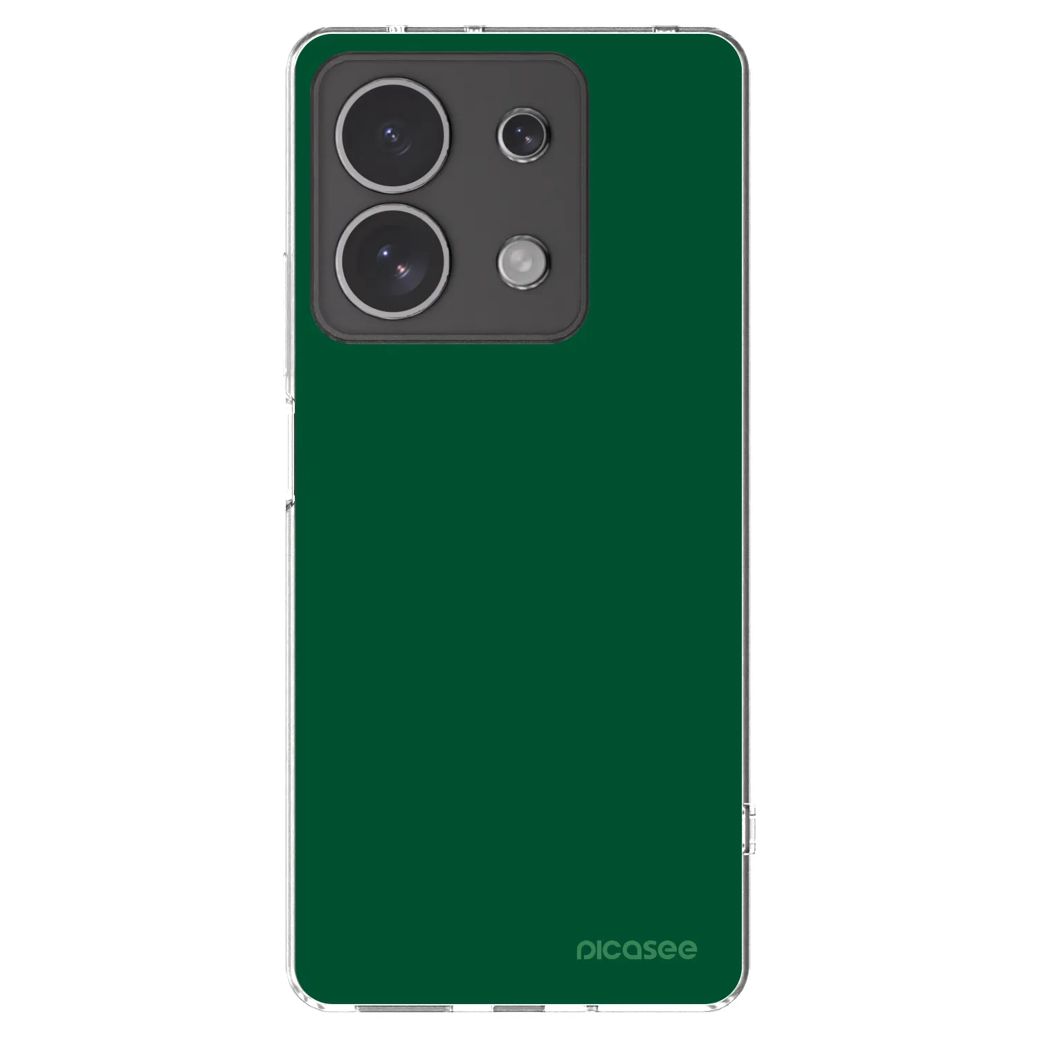 Picasee silikonový průhledný obal pro Xiaomi Redmi Note 13 4G - Green Gleam