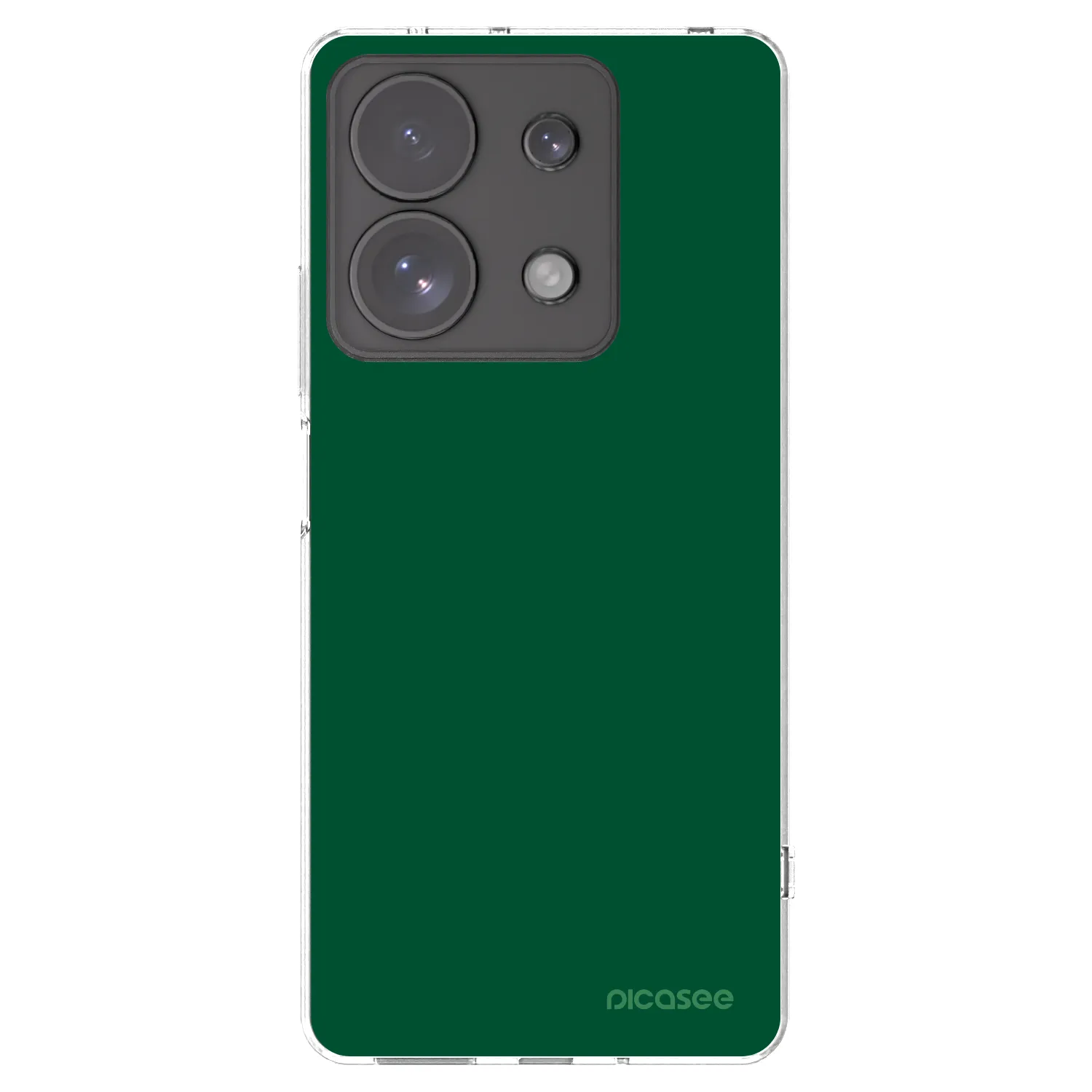 Picasee silikonový průhledný obal pro Xiaomi Redmi Note 13 Pro 4G - Green Gleam