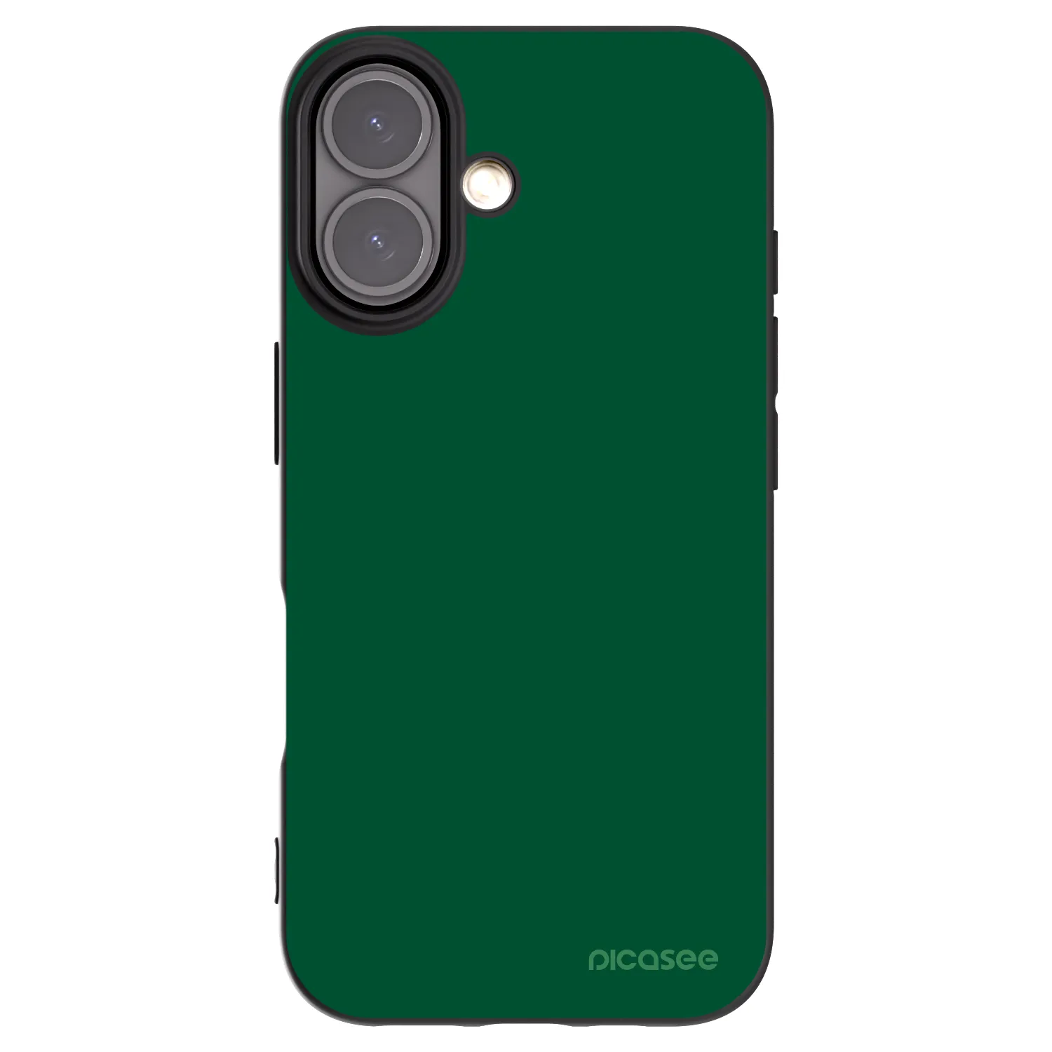 Picasee silikonový černý obal pro Apple iPhone 16 - Green Gleam