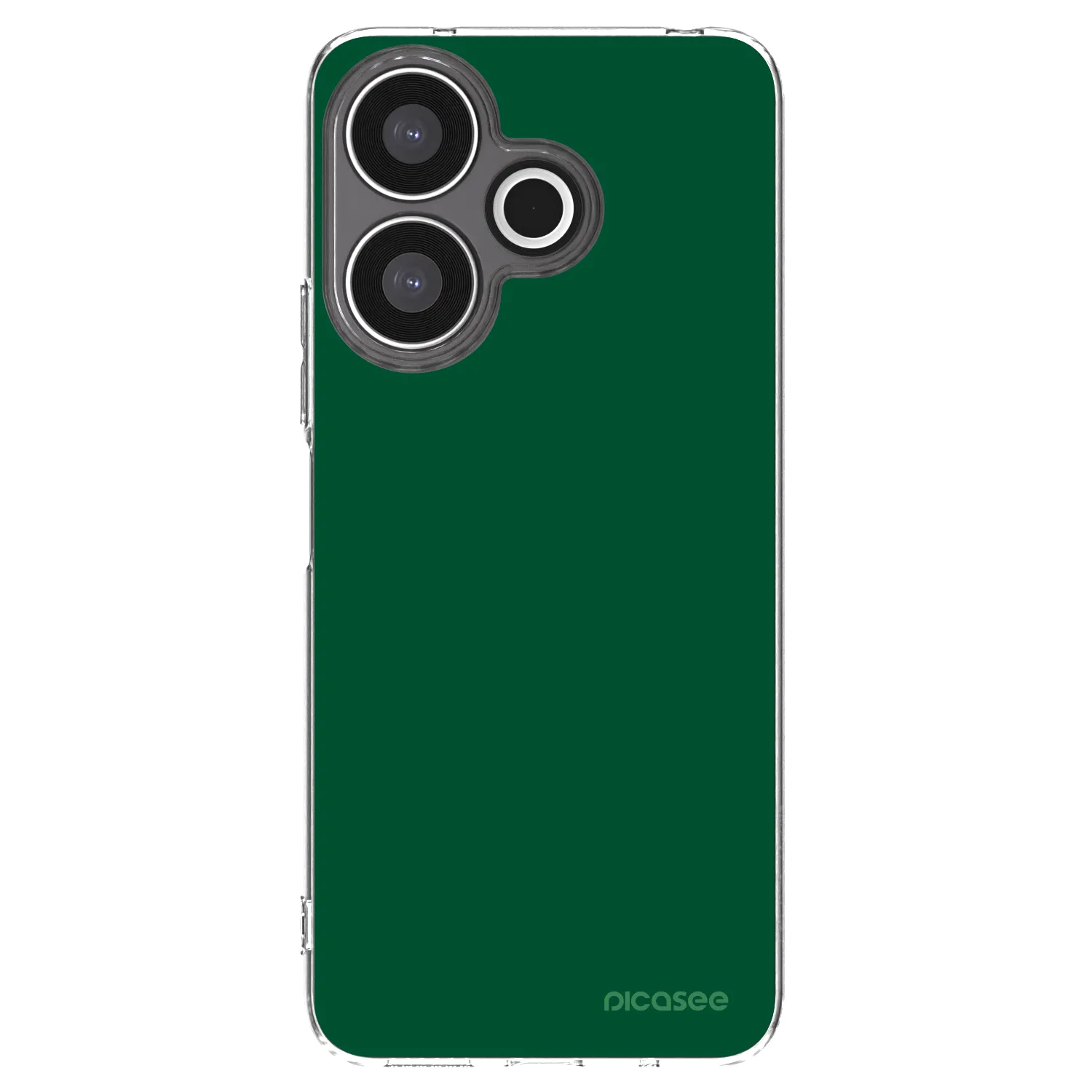 Picasee silikonový průhledný obal pro Xiaomi Redmi 13 4G - Green Gleam