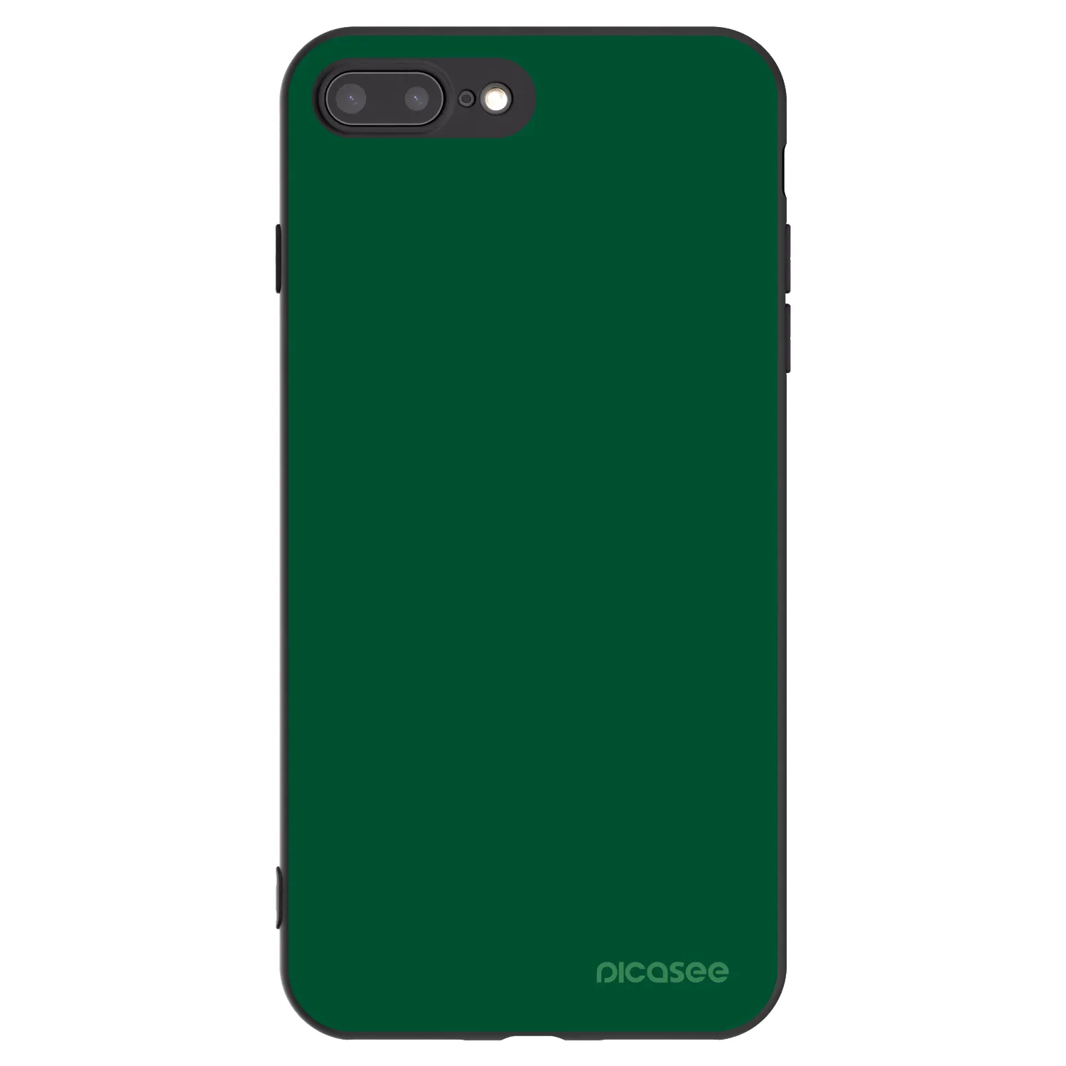 Picasee silikonový černý obal pro Apple iPhone 7 Plus - Green Gleam